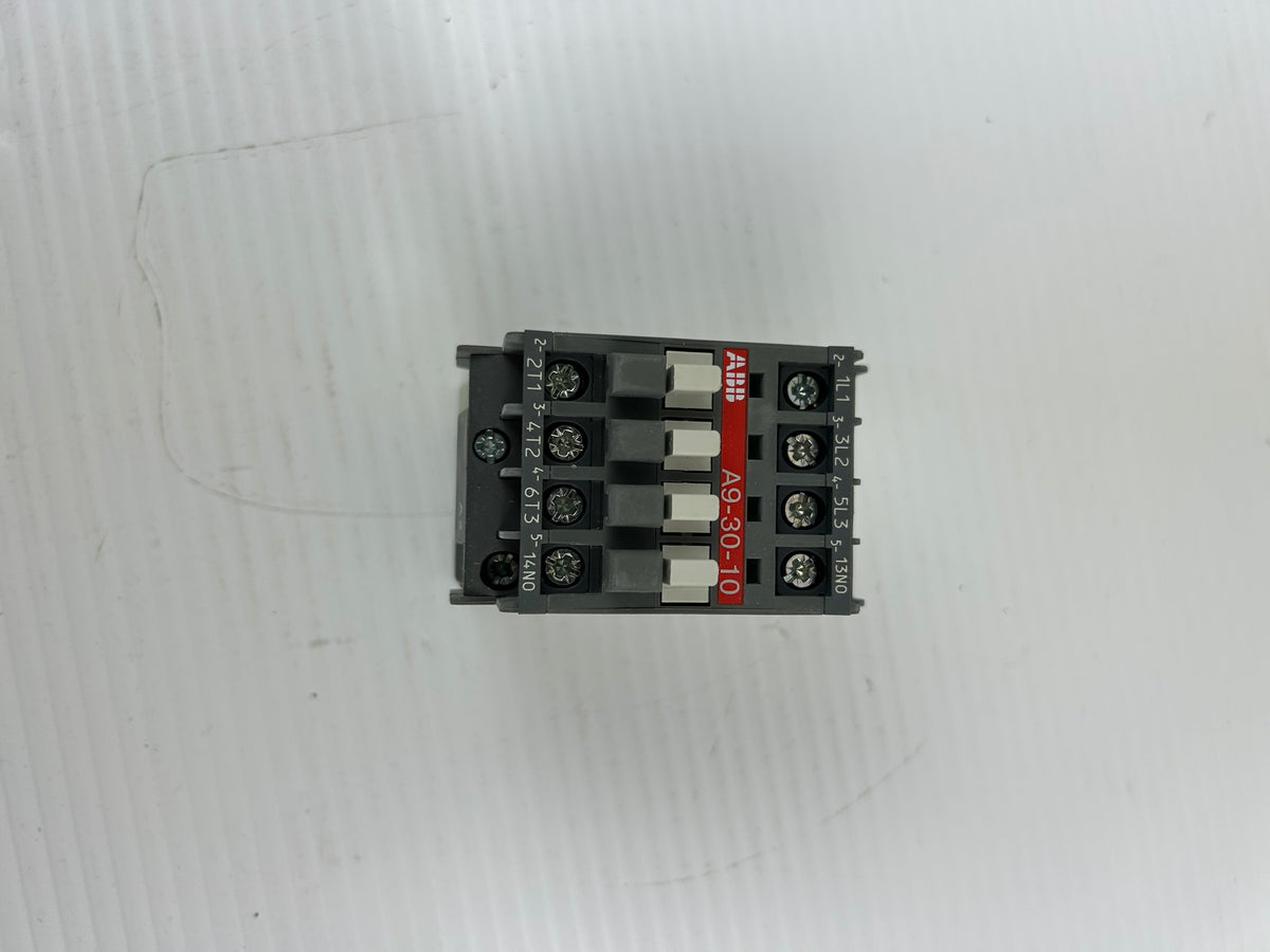 ABB A9-30-10 Contactor 110-120V 60Hz 3 Pole 1NO 25A 1SBL141001R8410