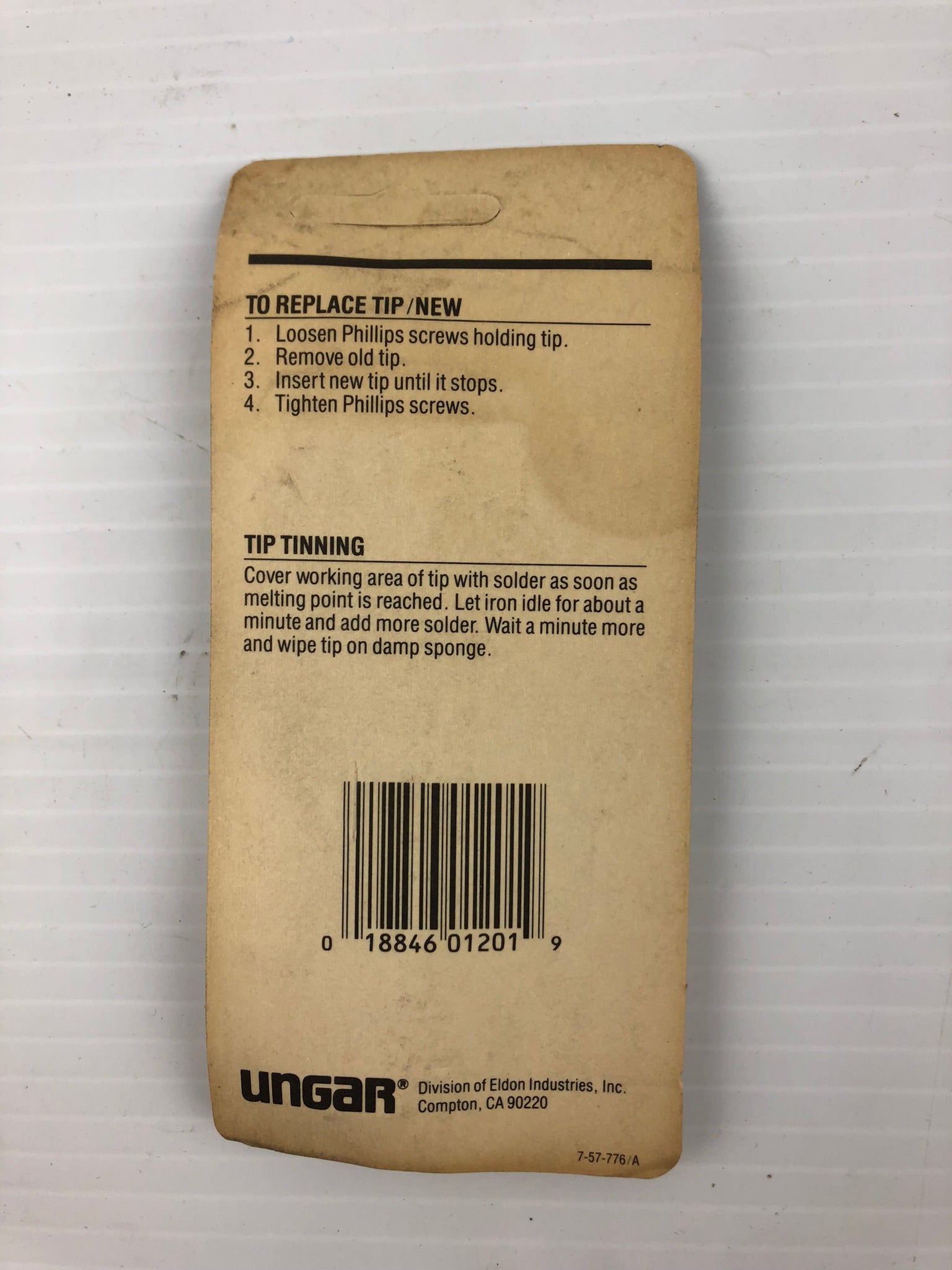 Ungar 1201 Soldering Tip For Rechargeable Soldering Gun 1200