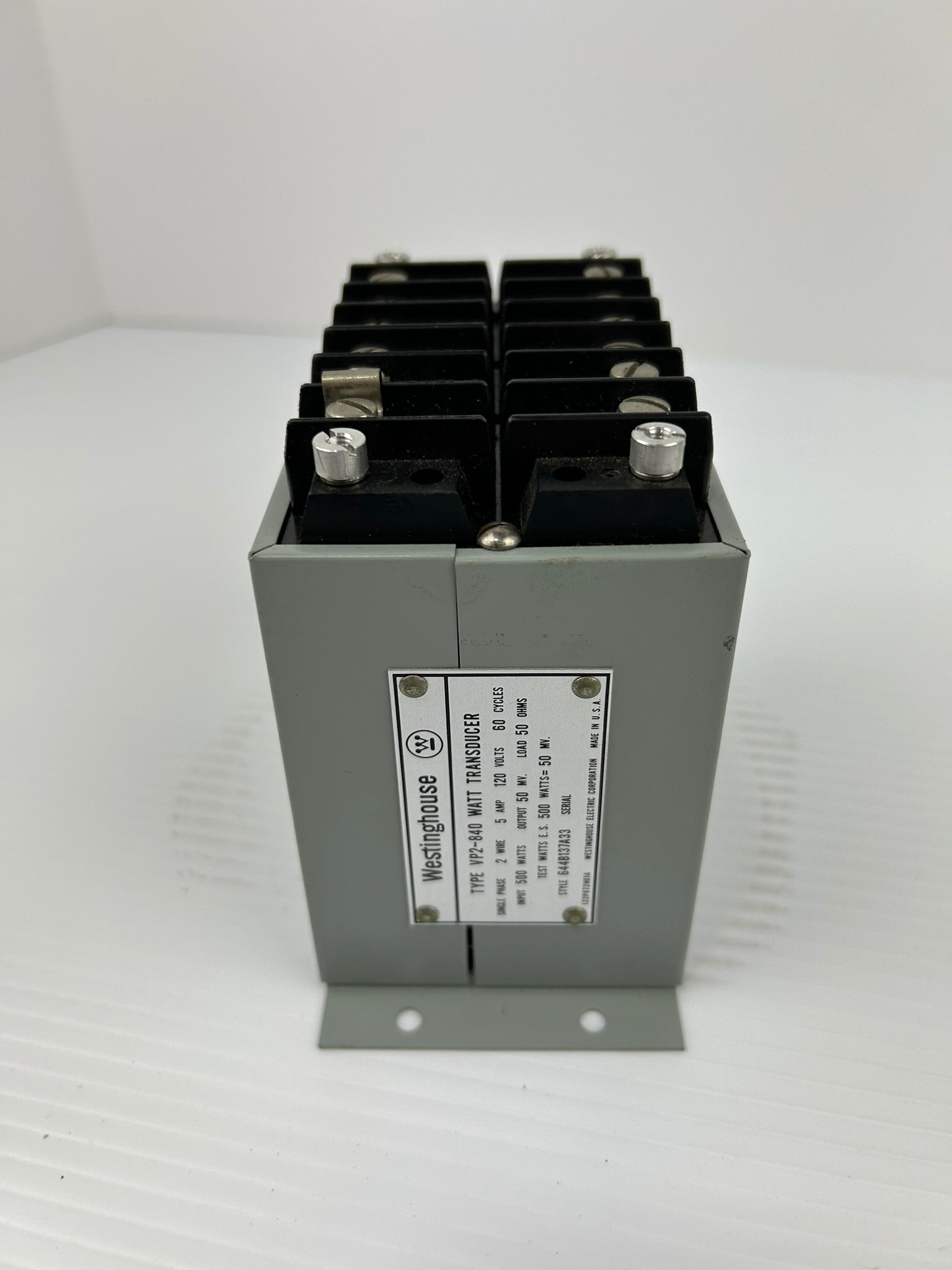 Westinghouse VP2-840 Watt Transducer Single Phase 2 Wire 5 Amp 120 Volts