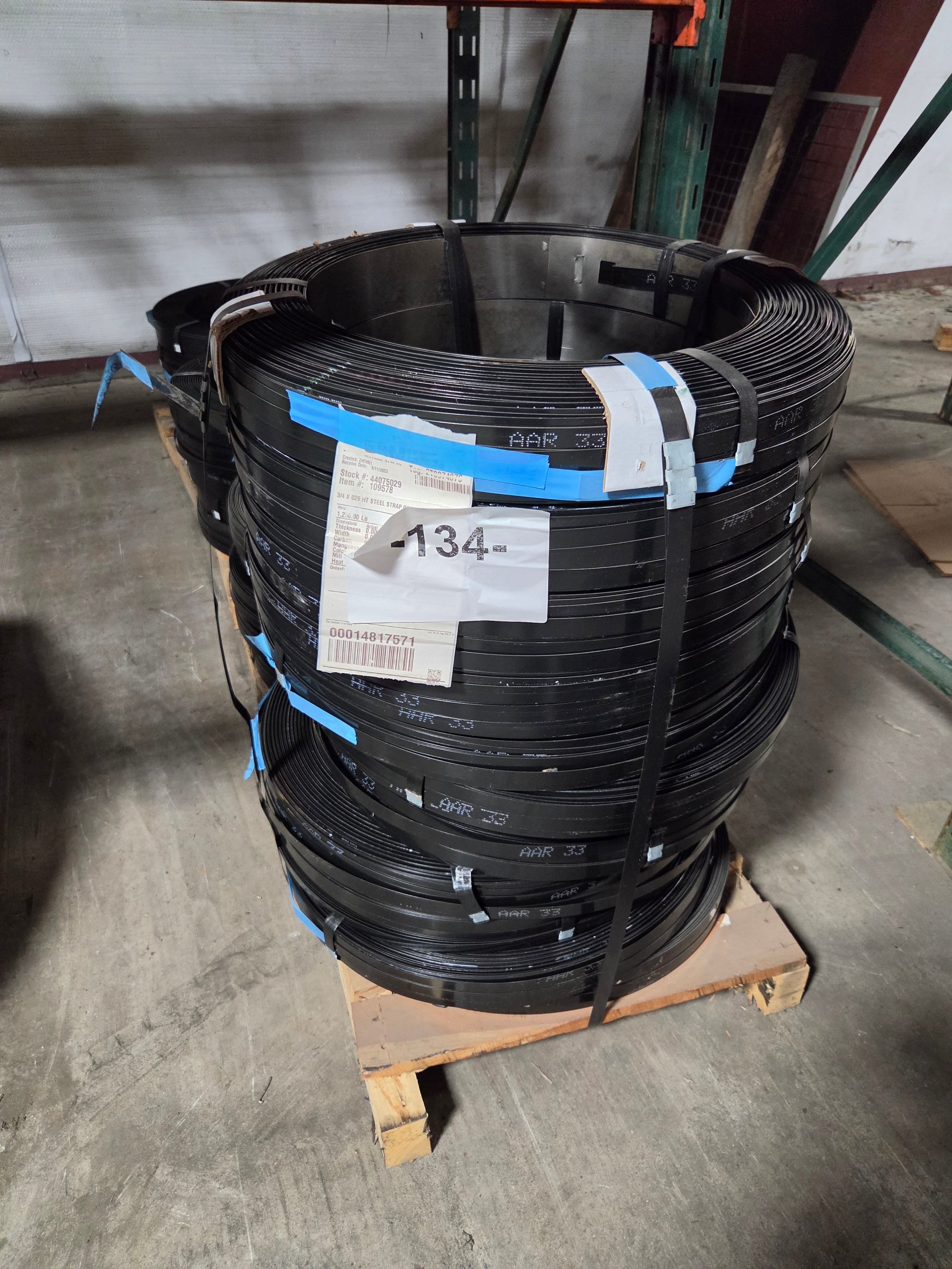 Steel Banding Roll High Tensile Metal Strapping 3/4" W x .029" Thick Palletizing