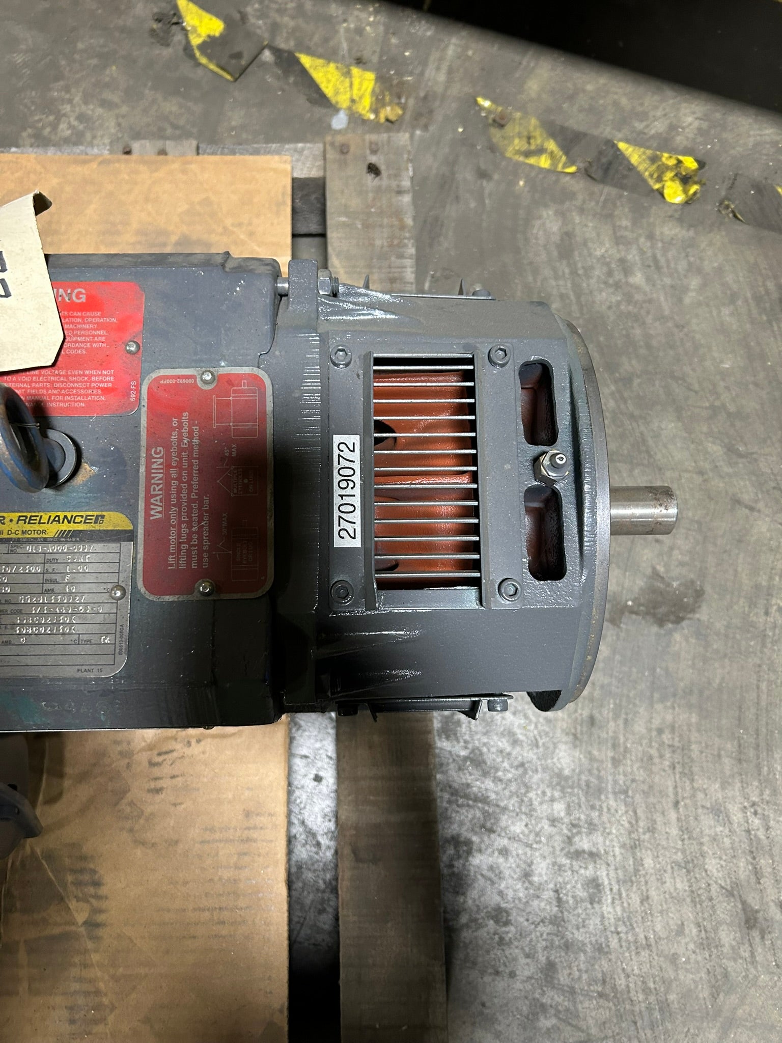 Baldor Reliance 018-A000-0007 Electric Motor with Tamagawa 800123-R FA-Solver