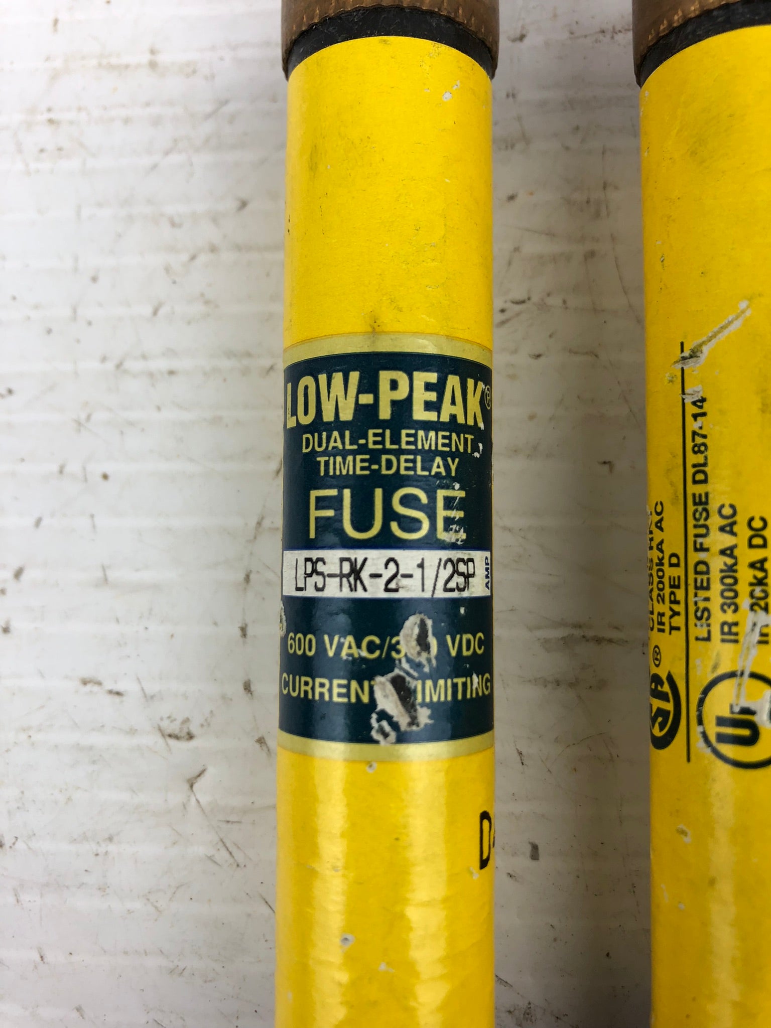 Bussmann LPS-RK-2-1/2SP Time Delay Fuses - Lot of 2