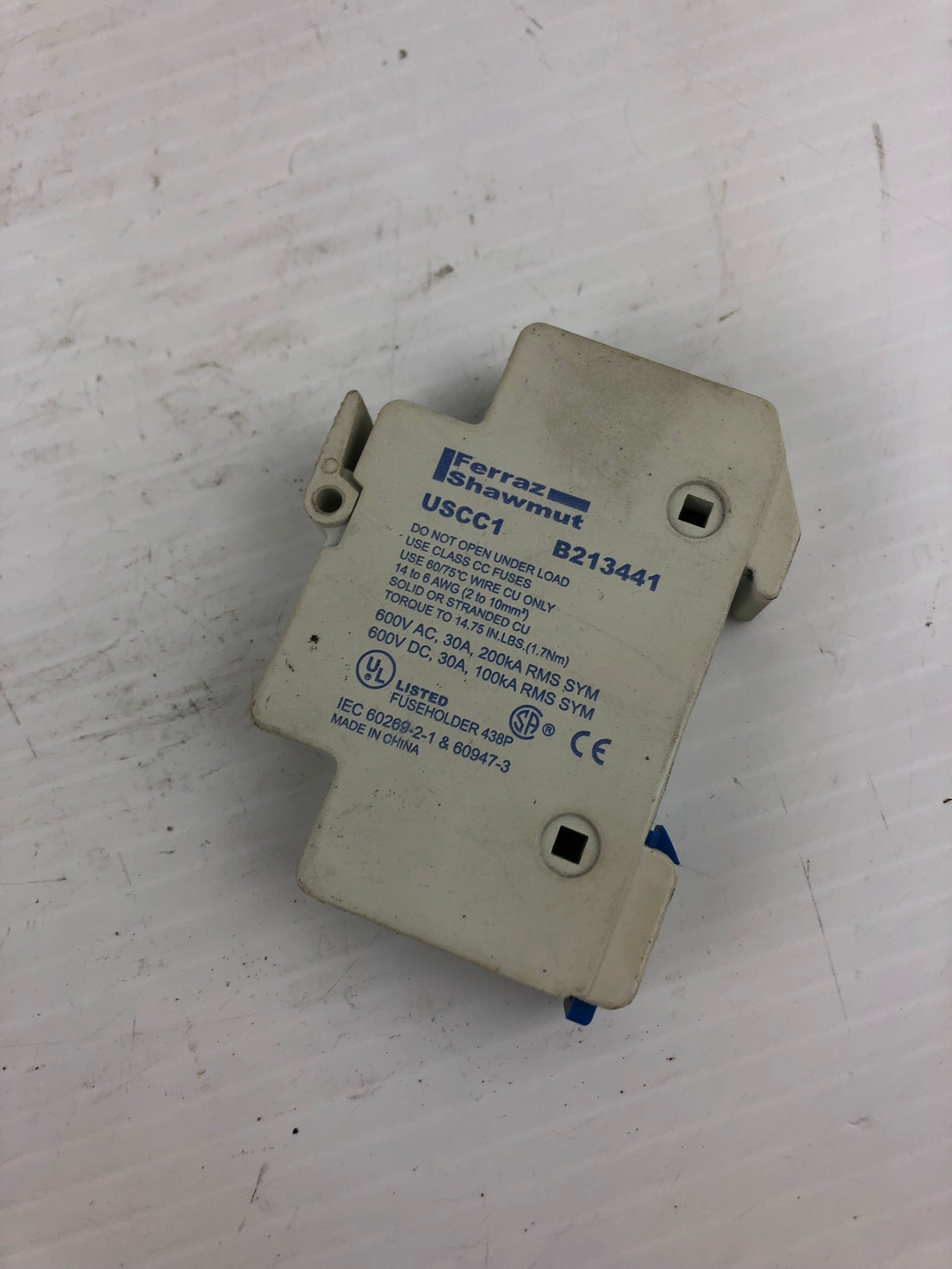 Ferraz Shawmut USCC1 Ultrasafe Single Pole Fuse Holder B213441