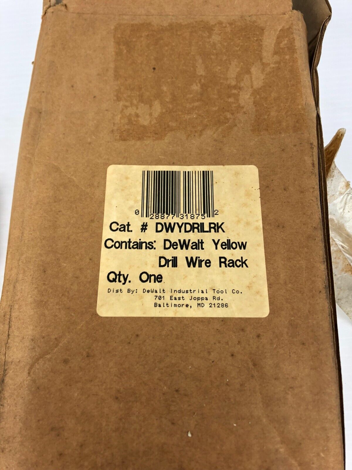 De Walt DWYDRILRK Yellow Drill Wire Rack