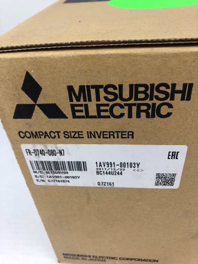 Mitsubishi FR-D740-080-N7 Inverter Variable Frequency Drive