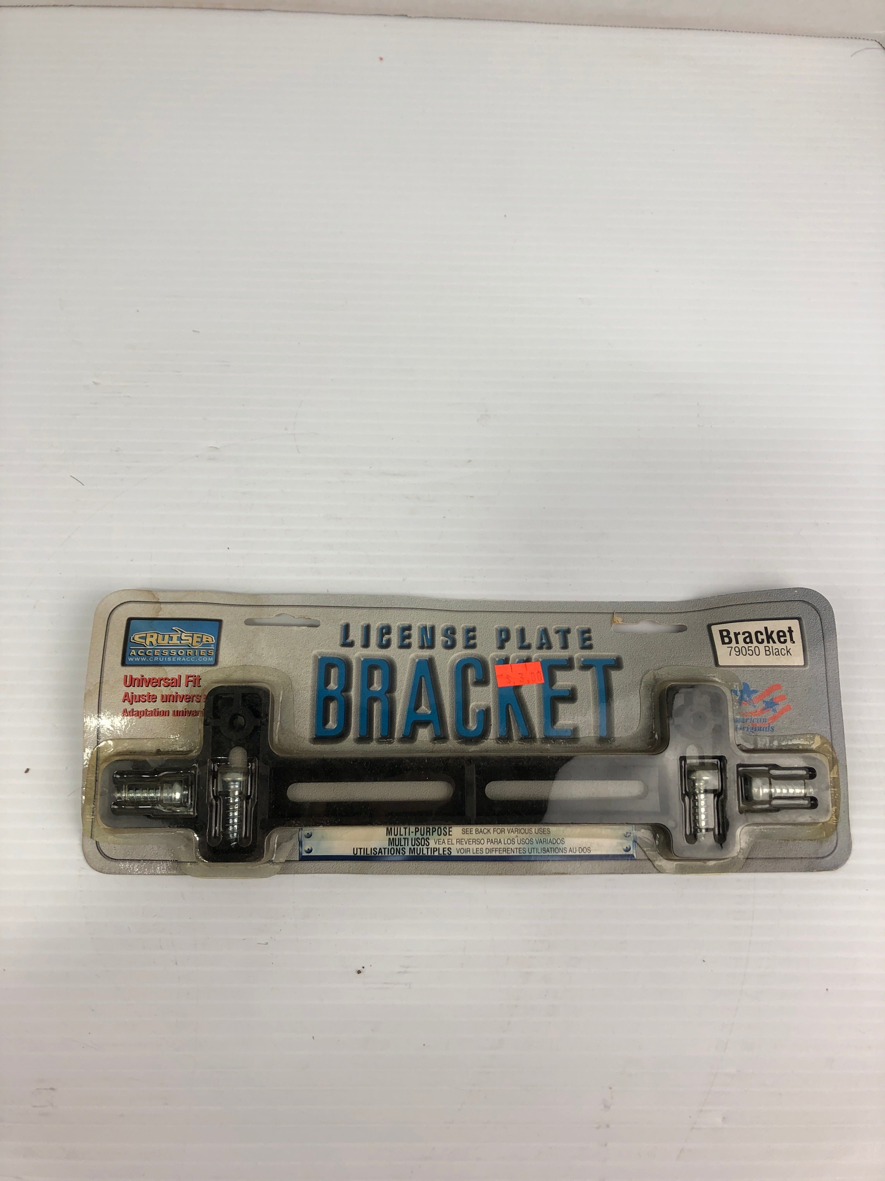 Cruiser 79050 Black License Plate Bracket Universal Fit