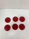 Stratolite 38S Red Reflector Peel and Stick 3-1/8" Round - Lot of 6
