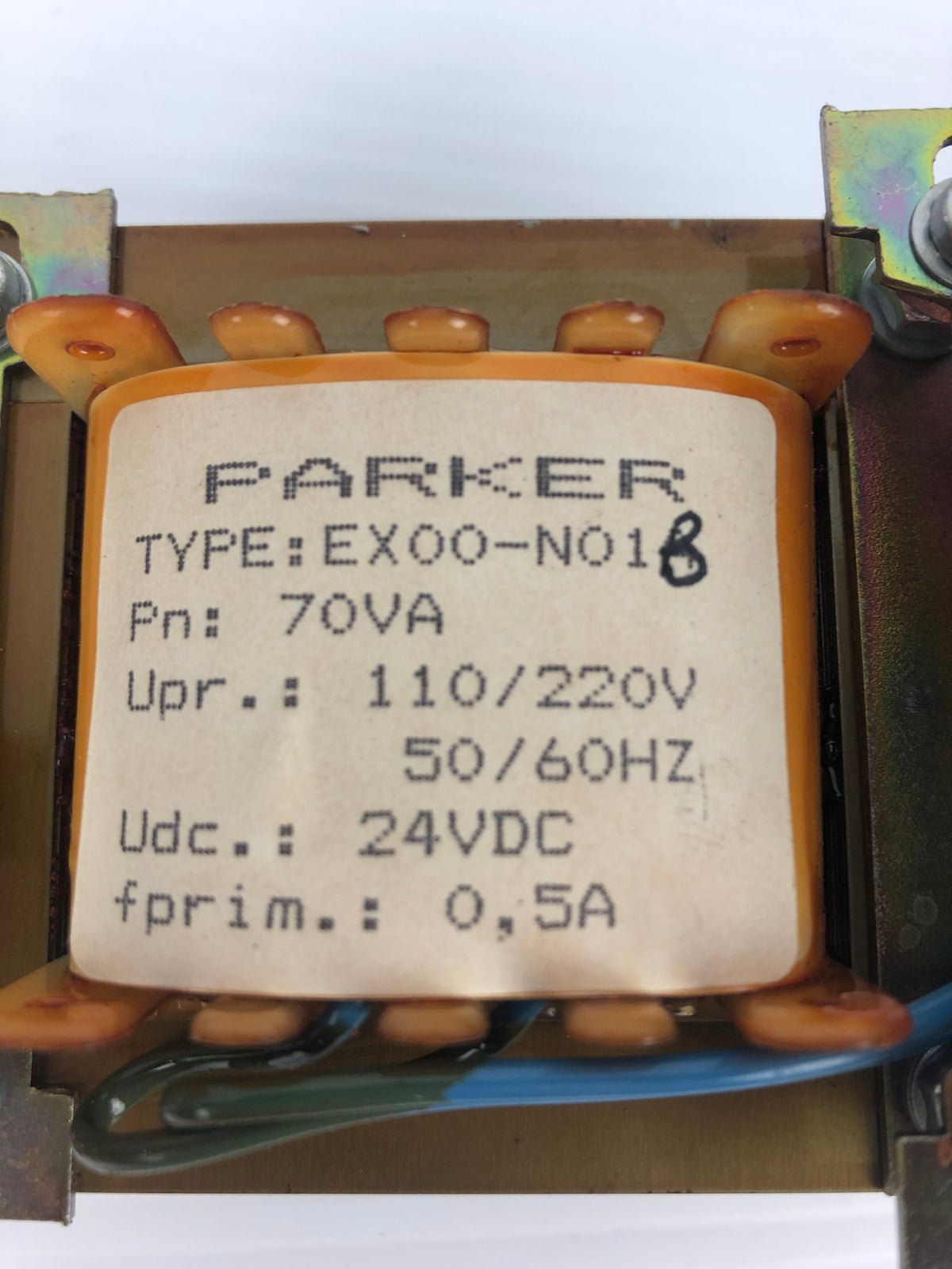 Parker EX00-N01B Transformer 110/220V 70VA 0,5A 50/60Hz