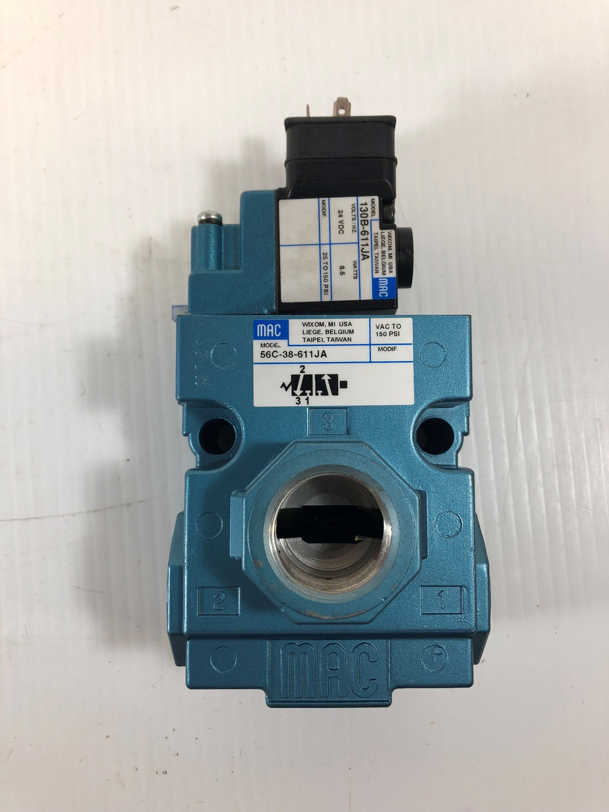 MAC 56C-38-611JA Solenoid Valve with 130B-611JA