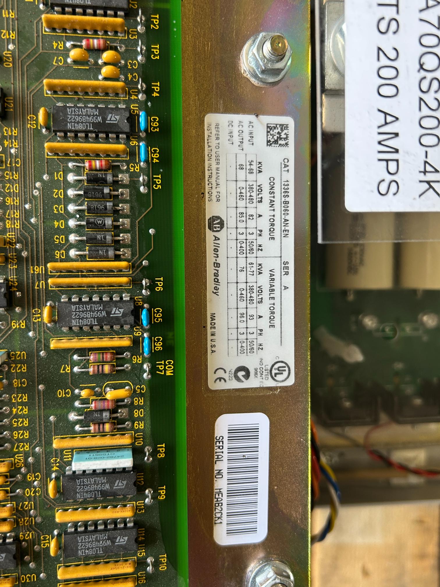 Allen-Bradley 1336 Plus Drive 1336S-B060-AN-EN Series A