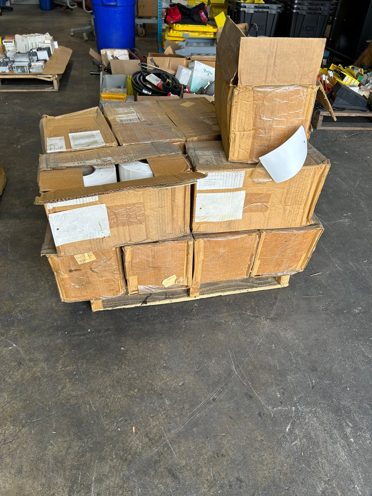 Industrial Perforated White Tag Stock Rolls 4" x 6" 1 Mil – Pallet of 51 Rolls