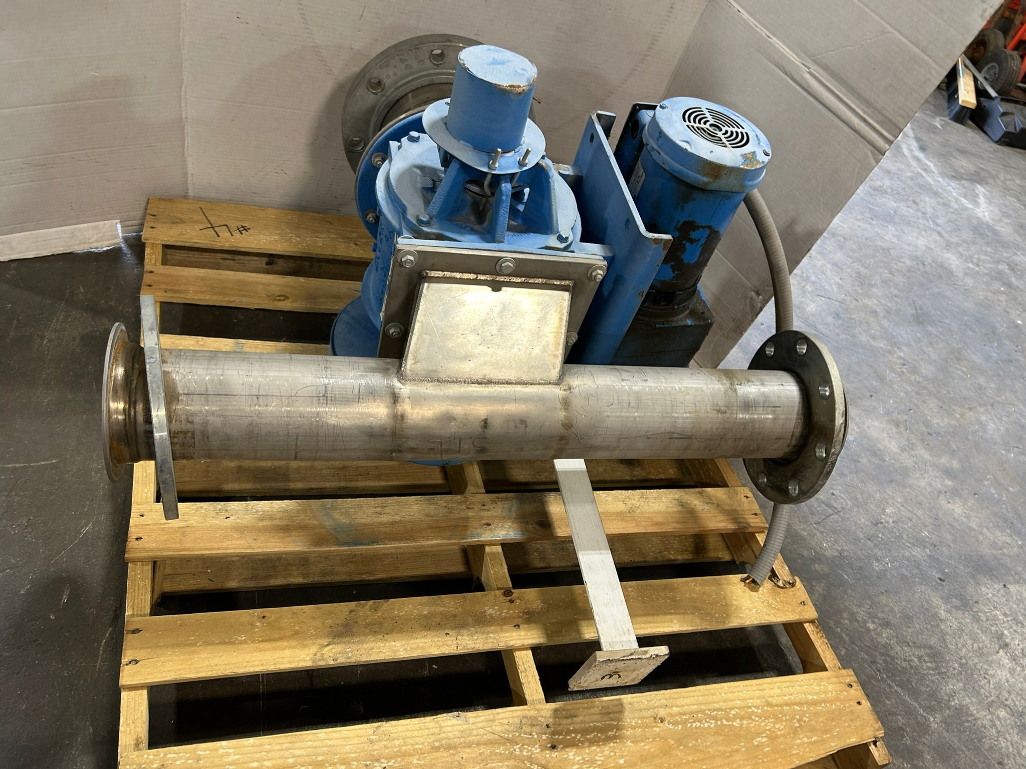 Andritz Sprout 10X8 STD Blower Rotary Airlock Valve w/ Gearbox & Motor 07-00061