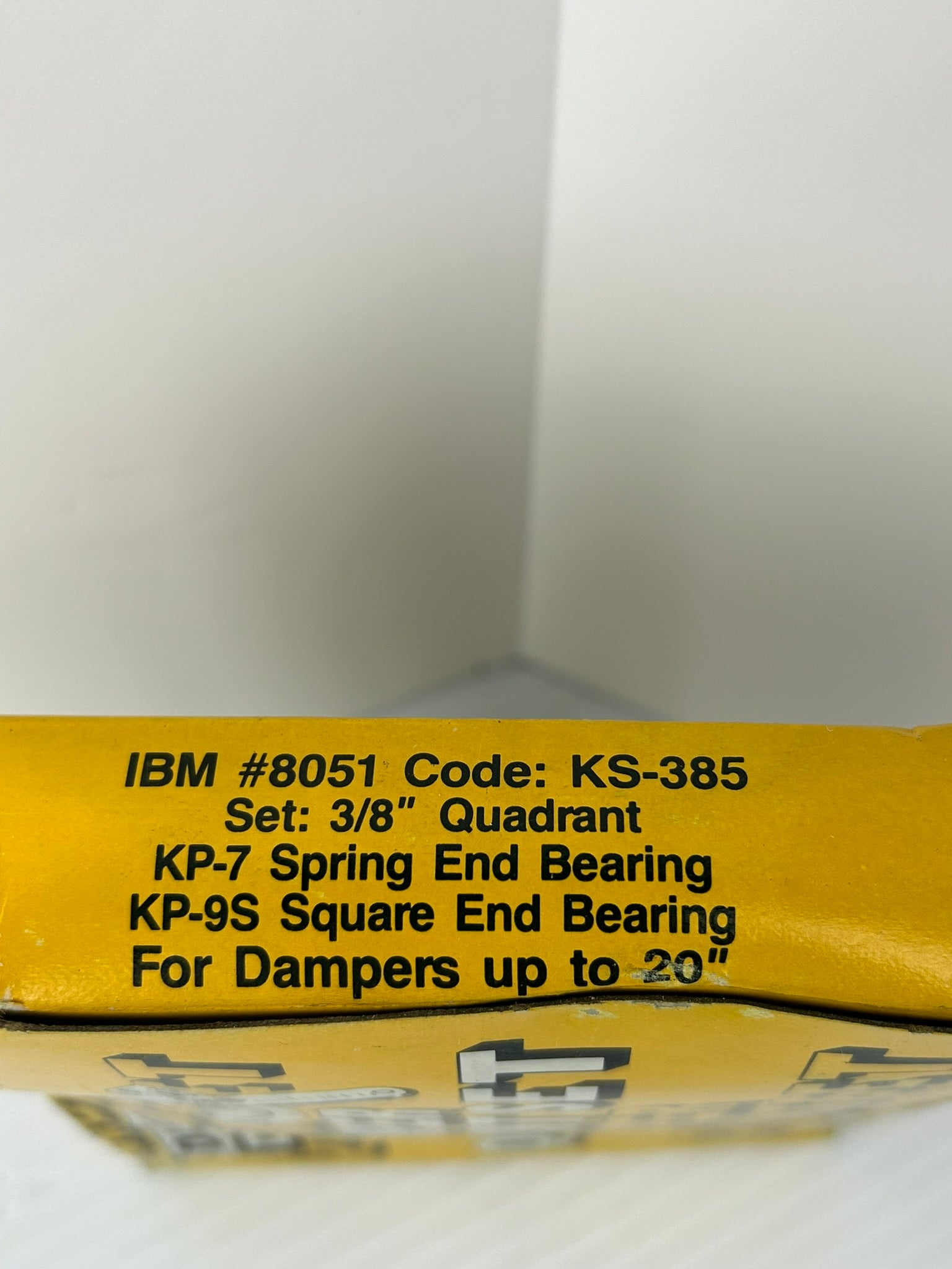 Duro Dyne KS-385 Damper Quadrant Set 3/8" - Lot of 2