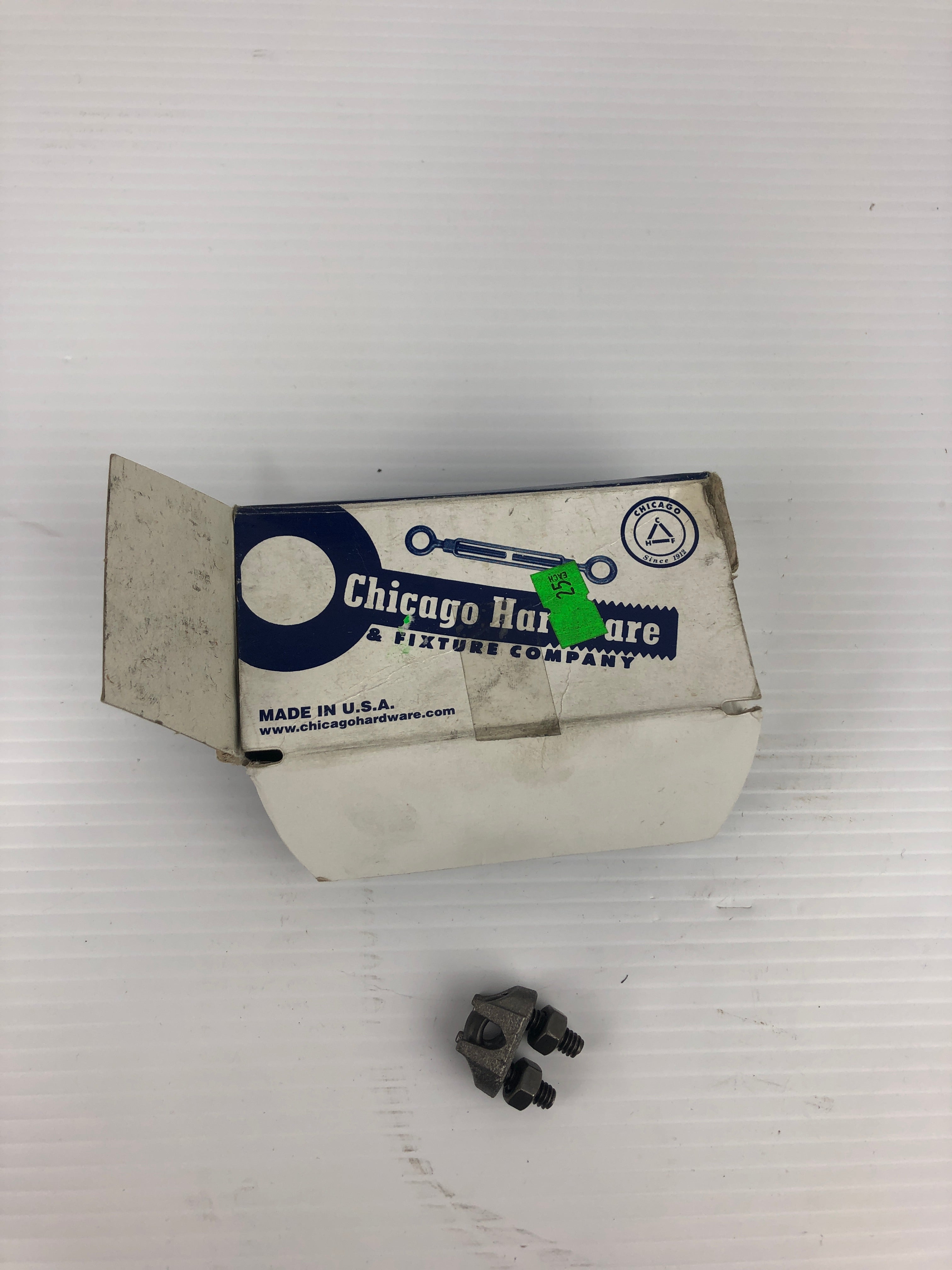 Chicago Hardware 23015 5 Malleable Wire Rope Clips 3/16" - Lot of 25