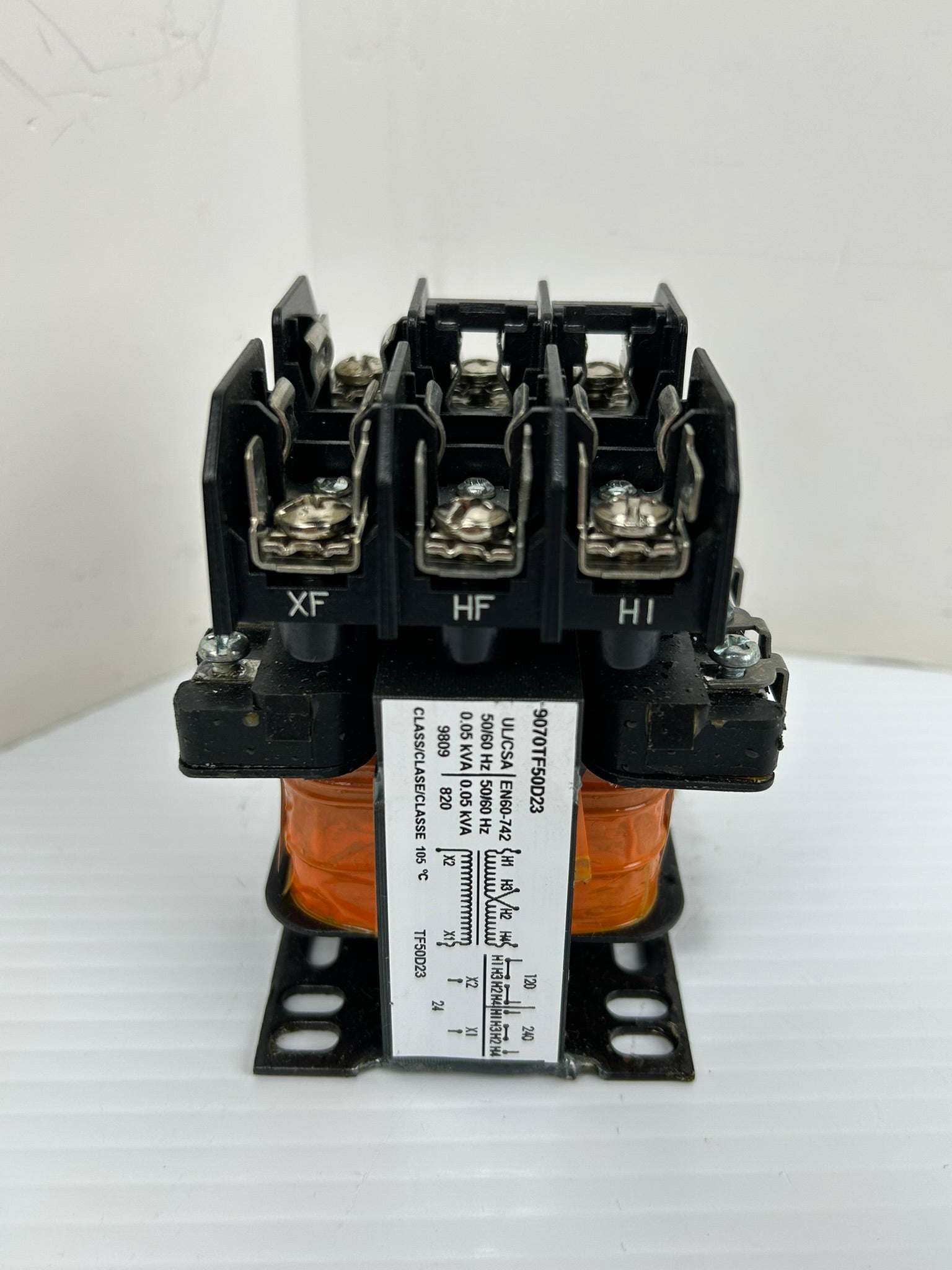 Square D 9070TF50D23 Industrial Control Transformer with LR21455 Fuse Holder