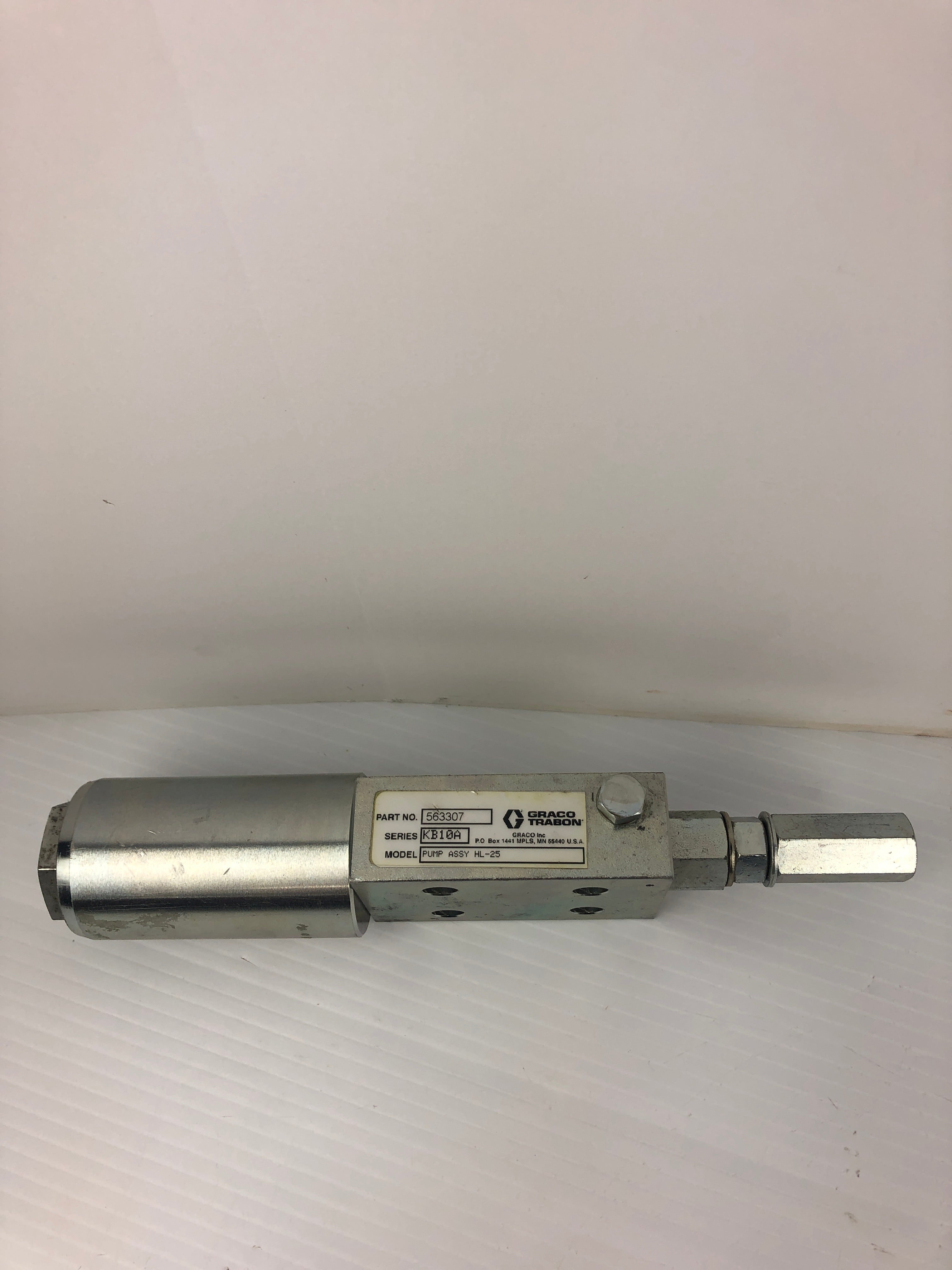 Graco Trabon HL-25 Pump Assembly 563307 Ser. KB10A
