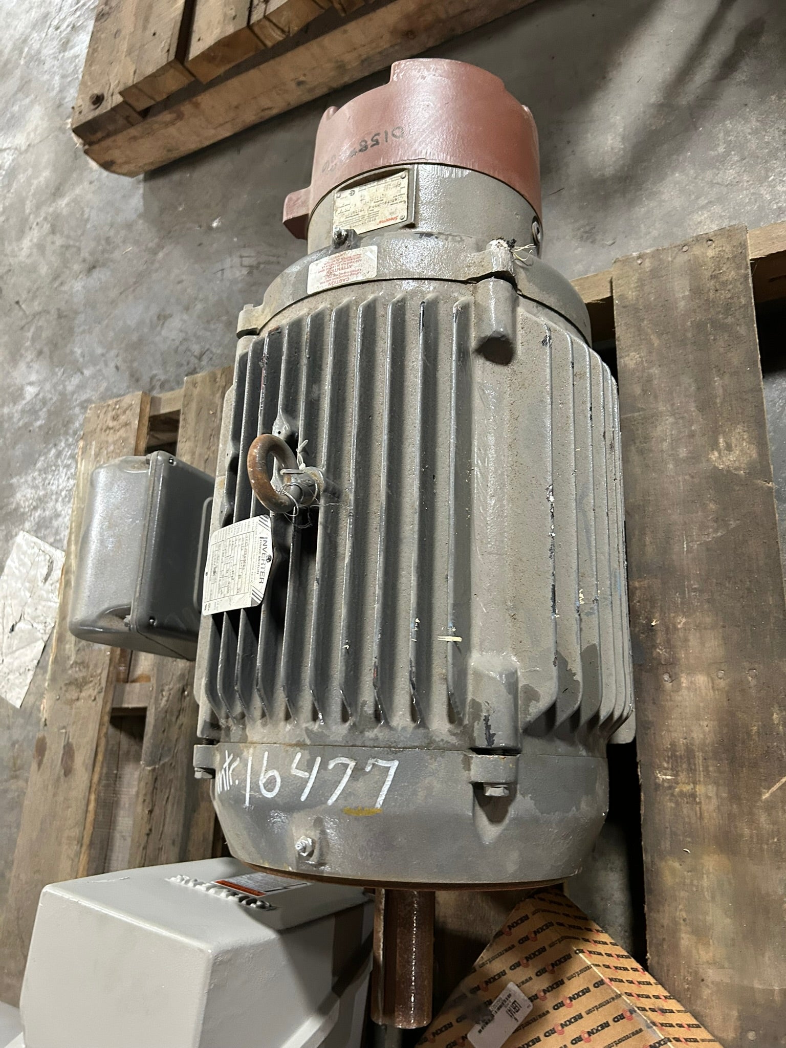 Baldor 10E509X248GI Inverter Drive Motor 15 HP 3PH 1160 RPM with Stearns Brake