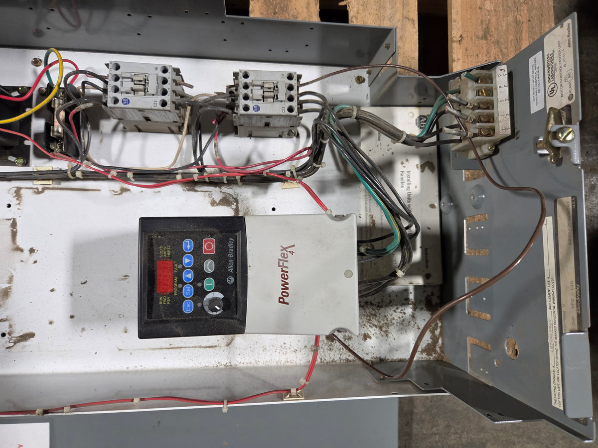 Allen Bradley 2162 MCC Bucket PowerFlex VFD 7.5HP 3PH Centerline 2100 w/ Door