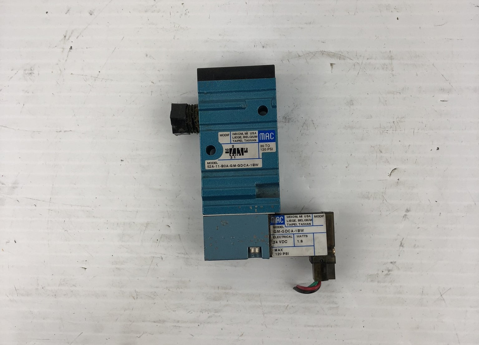 MAC 52A-11-B0A-GM-GDCA-1BW Valve GM-GDCA-1BW