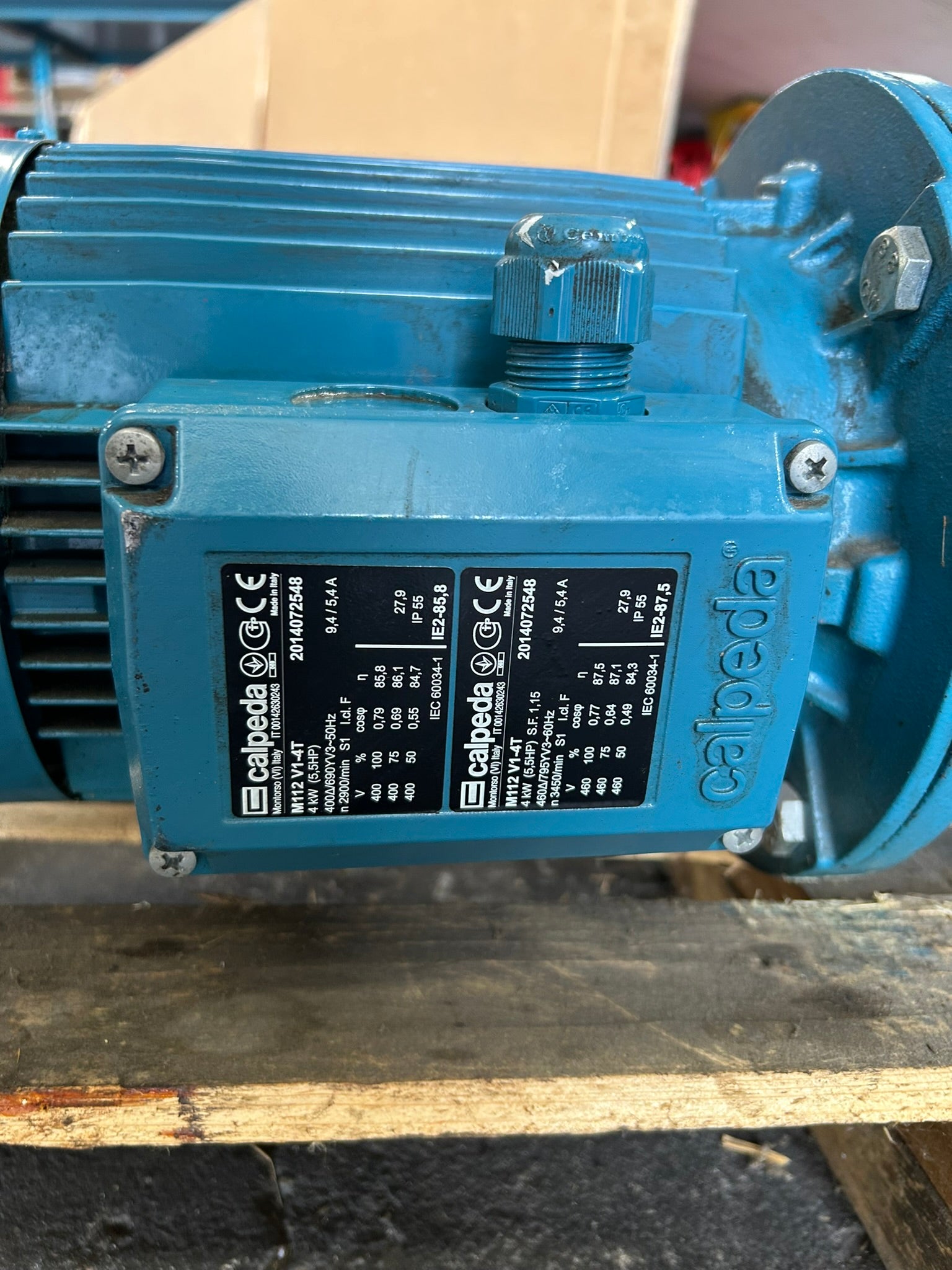 Calpeda MXV 25-214-60/C Vertical Multistage Pump 5.5HP 460V 3PH M112 V1-4T Motor