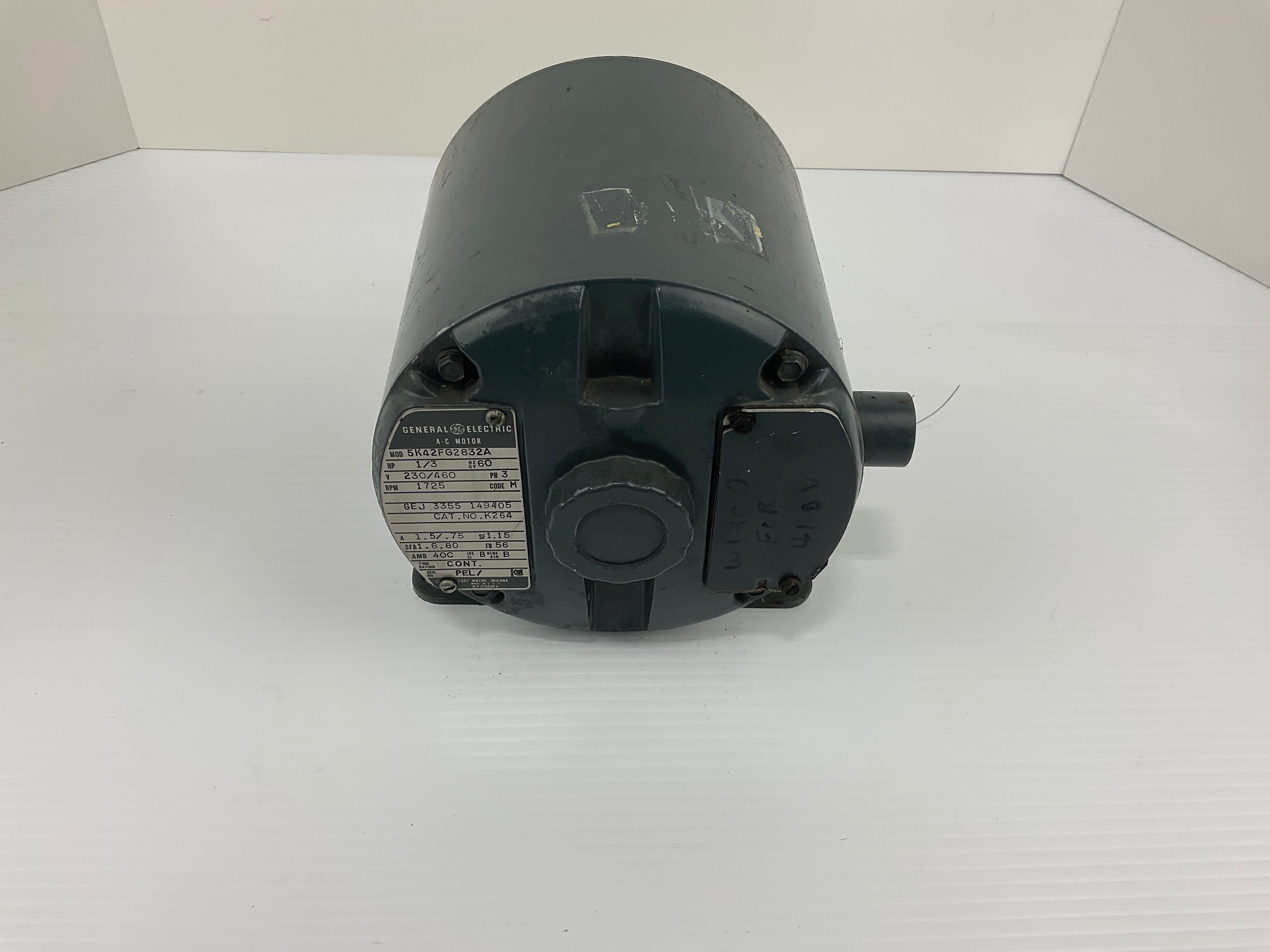 GE 5K42FG2832A AC Motor 1/3 HP 60 HZ 1725 RPM Cat. No. K264