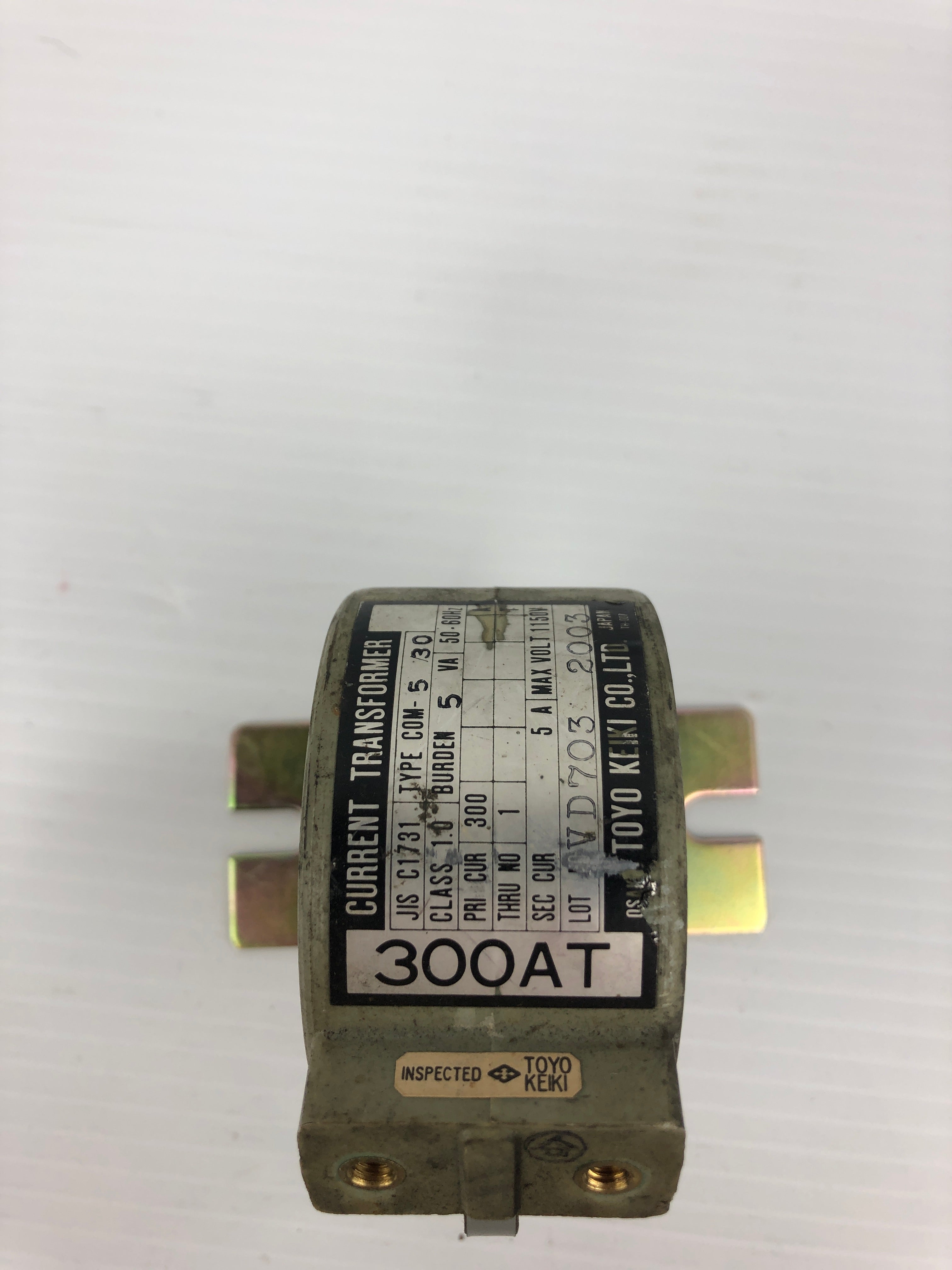 Toyo Keiki COM-5/30 Current Transformer Class 1.0 5VA 50/60Hz 300AT