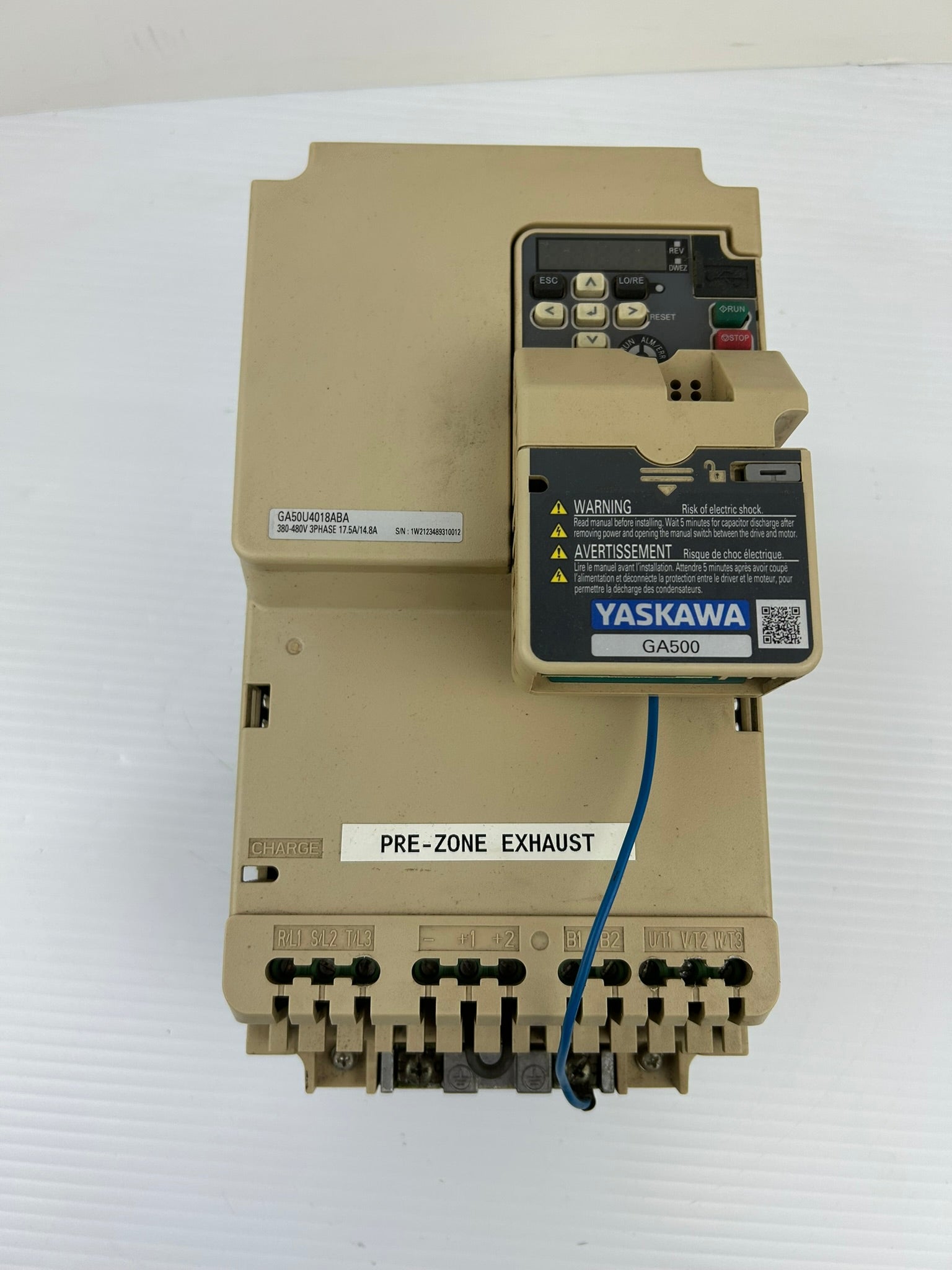 Yaskawa CIPR-GA50U4018ABAA-AAAASA AC Drive Rev A