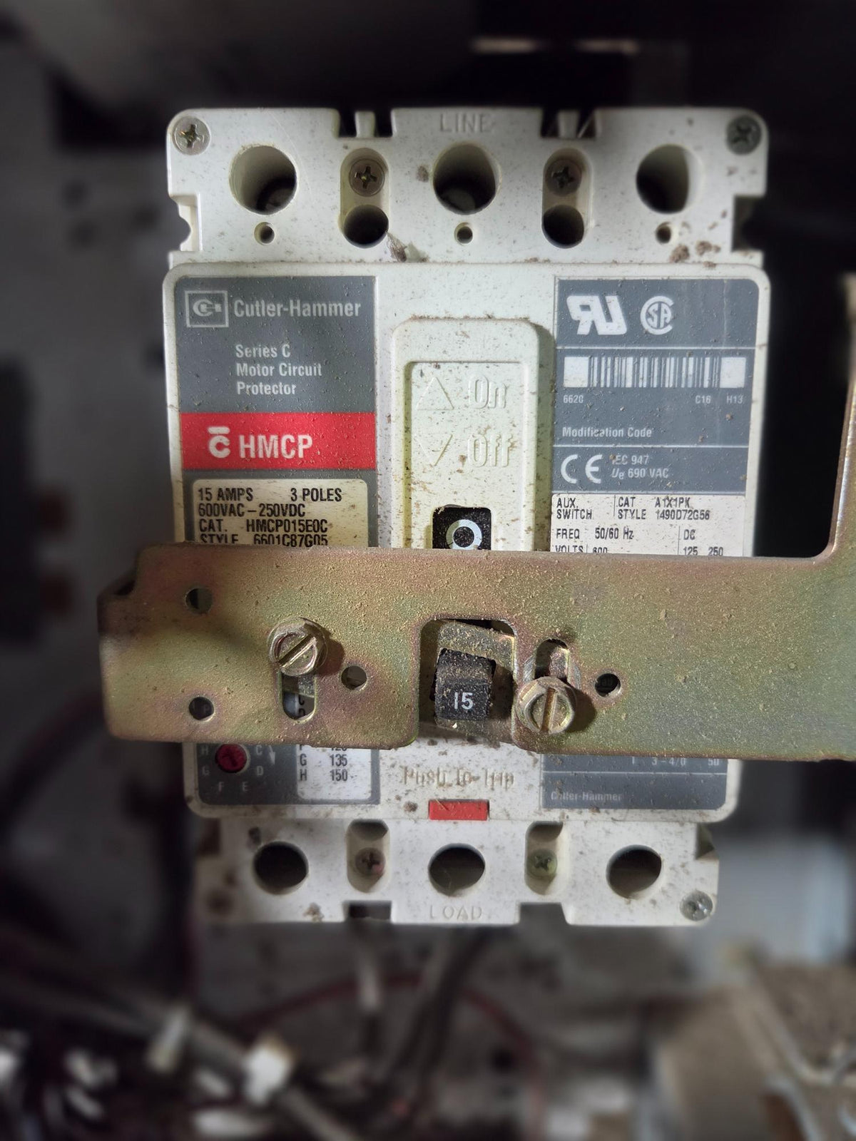 Allen-Bradley MCC Bucket 2113B Size 1 FVNR 3.0HP 15A Breaker 3PH 480V - No Door