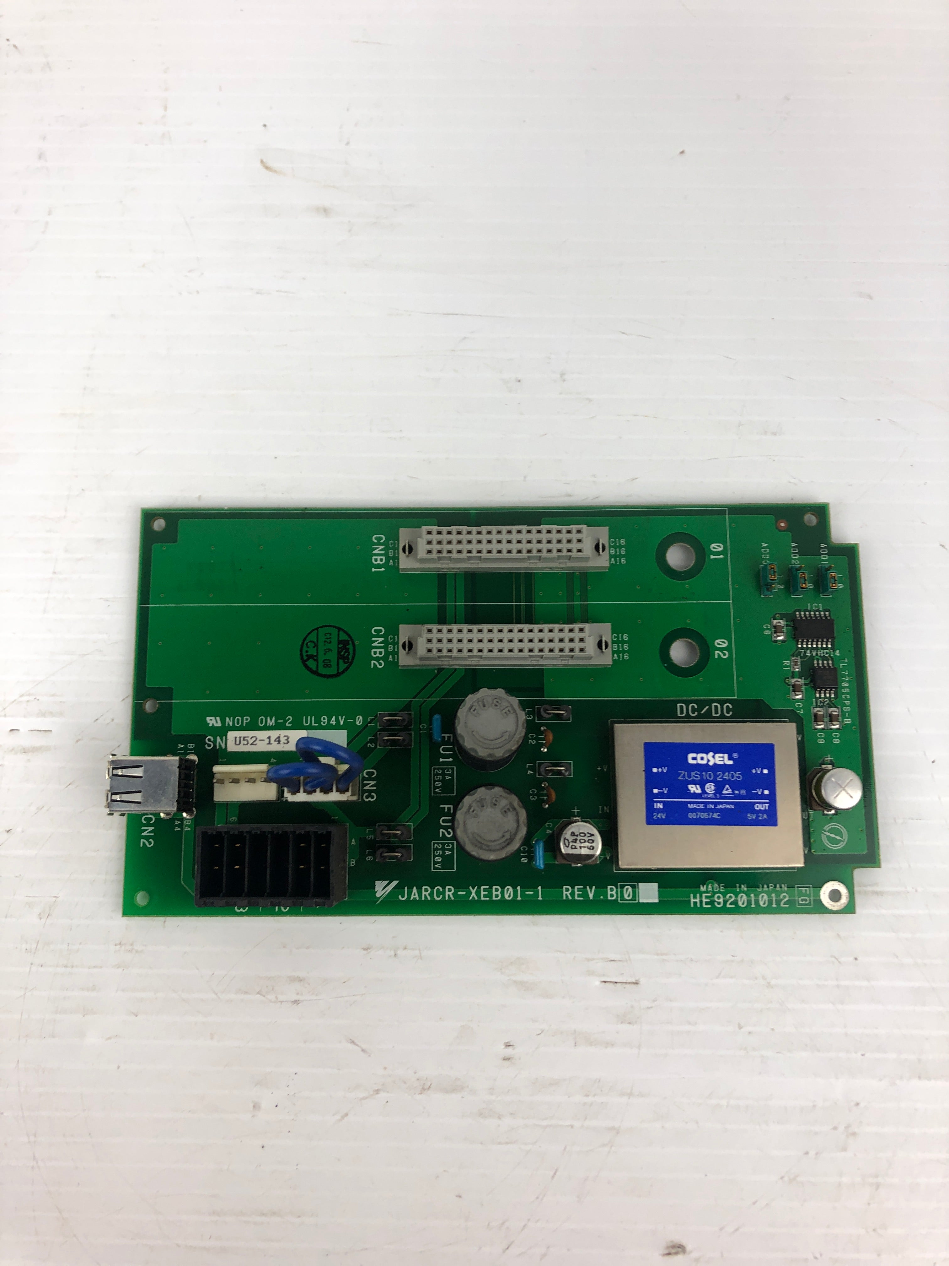 Yaskawa JARCR-XEB01-1 Expansion Circuit Board Rev B0 HE9201012