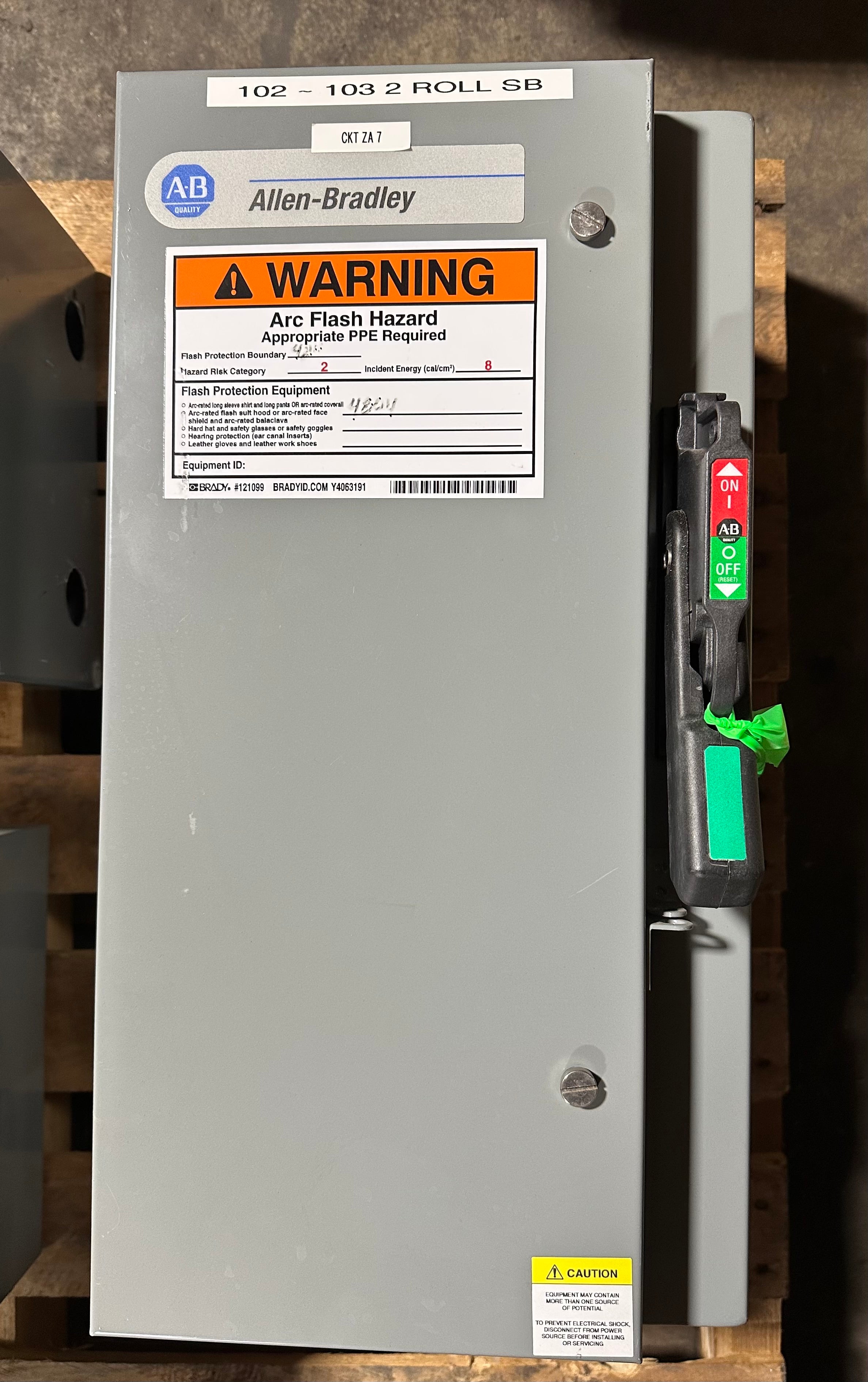 Allen Bradley Disconnect Safety Switch 1494G-BF3R6-420 30 Amp Series 1