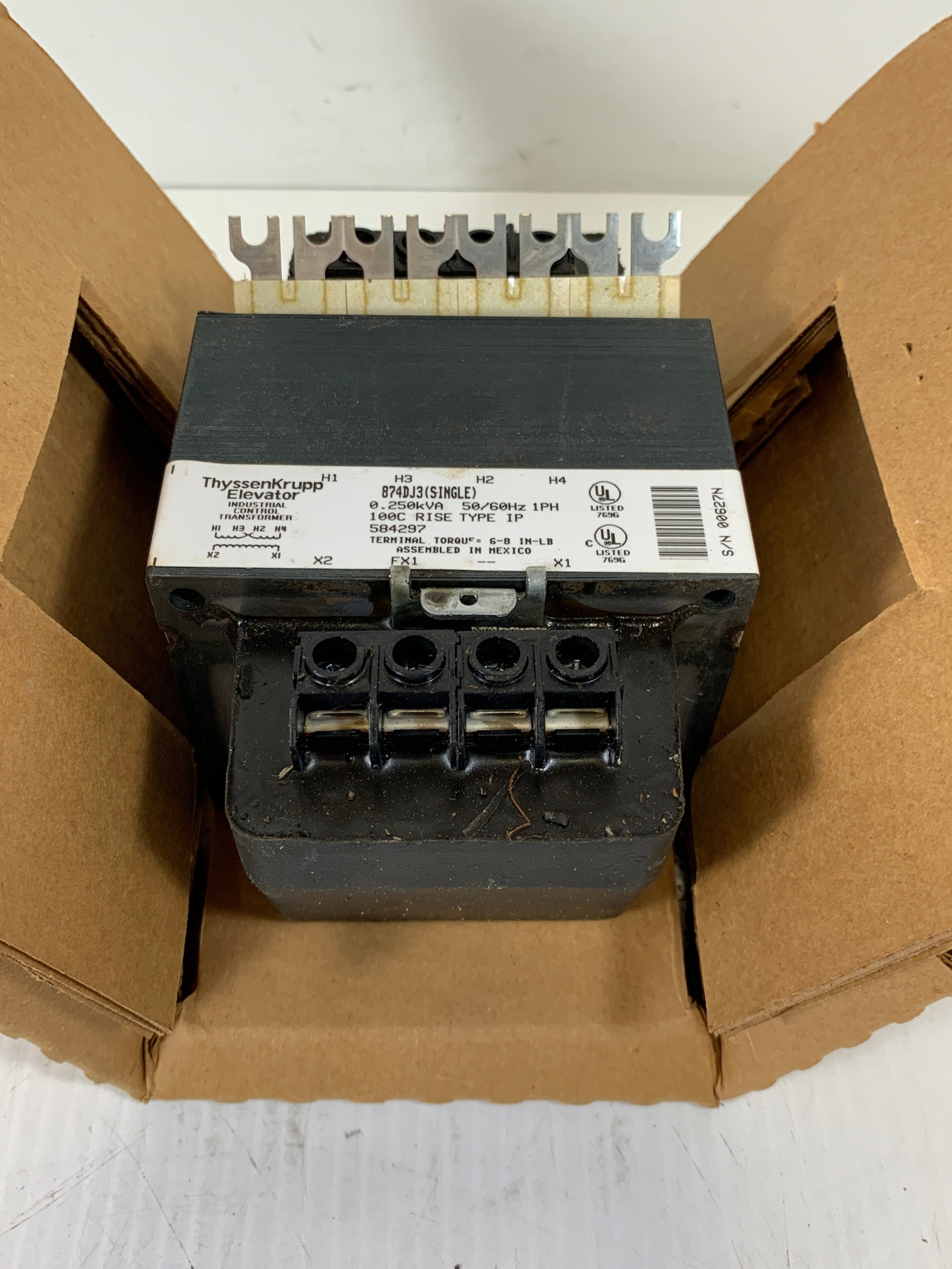 Thyssen Krupp 874DJ3 Elevator Transformer 0.250kVA 1PH