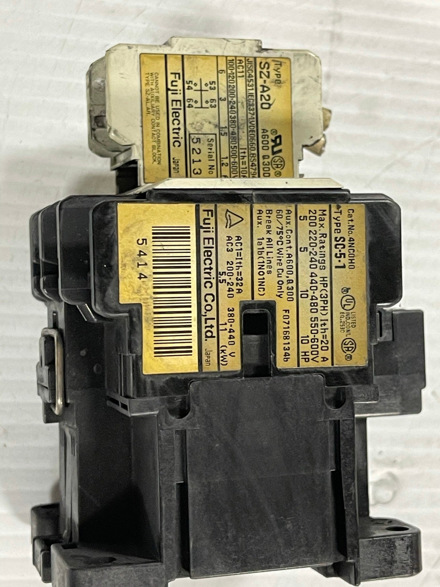 Fuji SC-5-1 Contactor Assembly SZ-A20