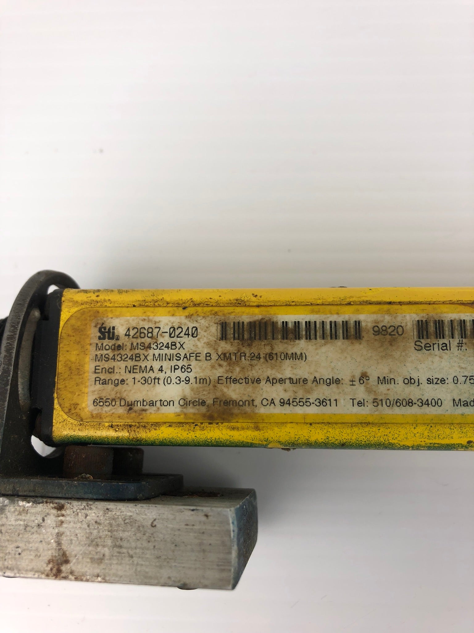 STI MS4324BX Minisafe B Light Curtain Transmitter 42687-0240