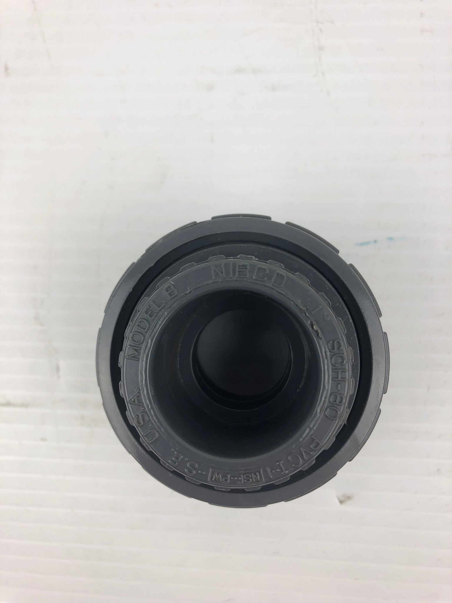 NIBCO Model B PVC Pipe Fitting 1" PVCI-1 SCH 80 Gray