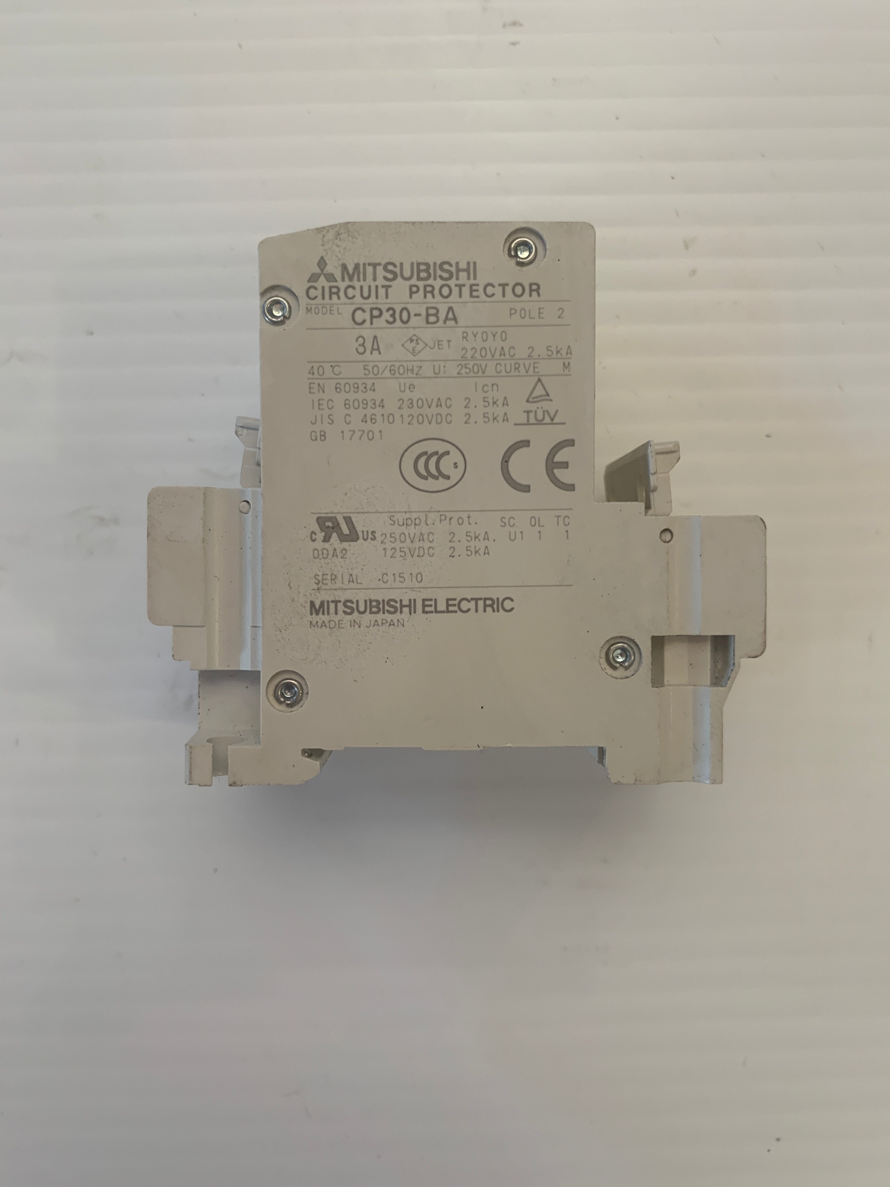 MITSUBISHI Circuit Protector 2 Pole CP30-BA