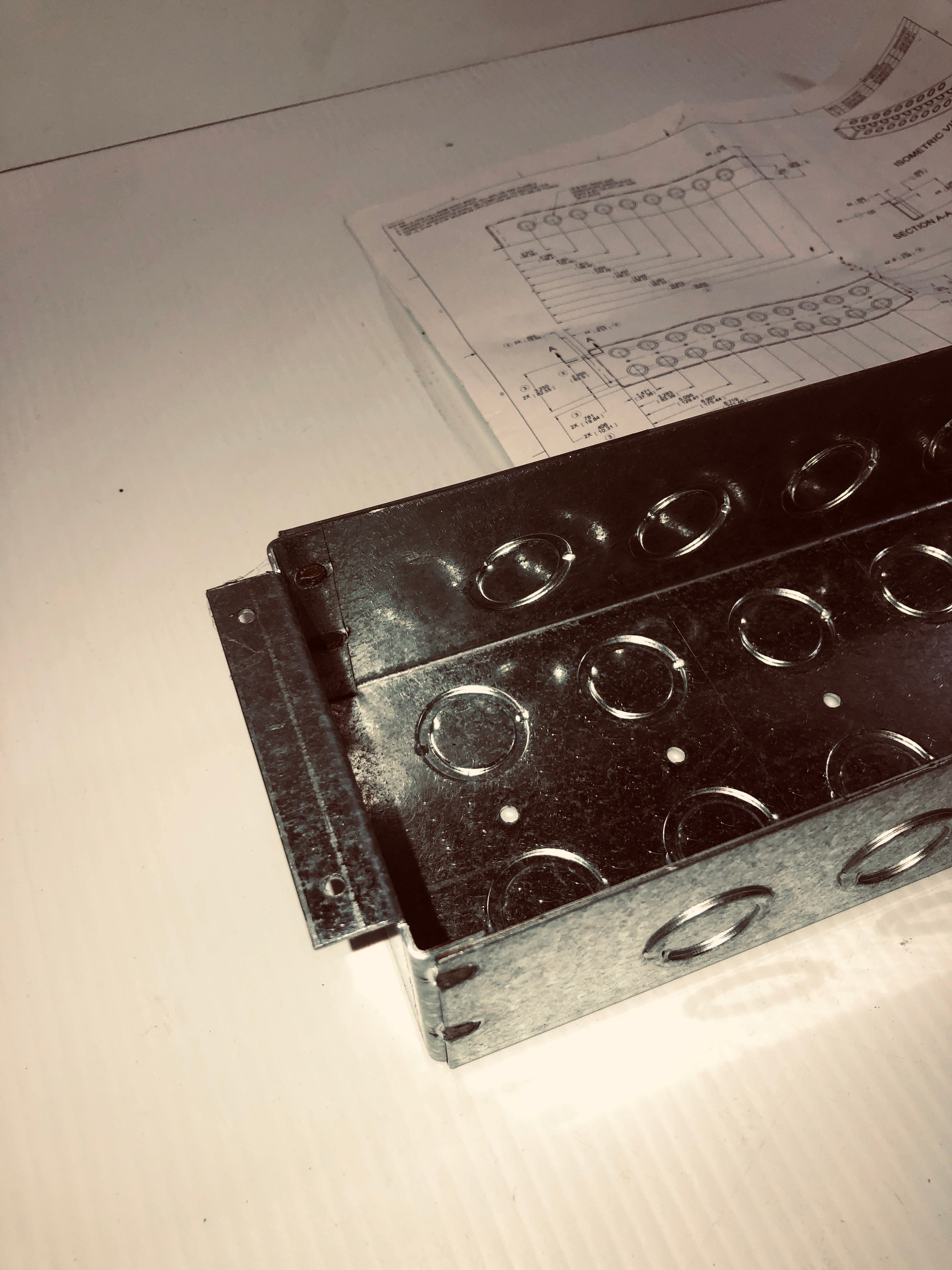 Steel Junction Box 4" x 19"