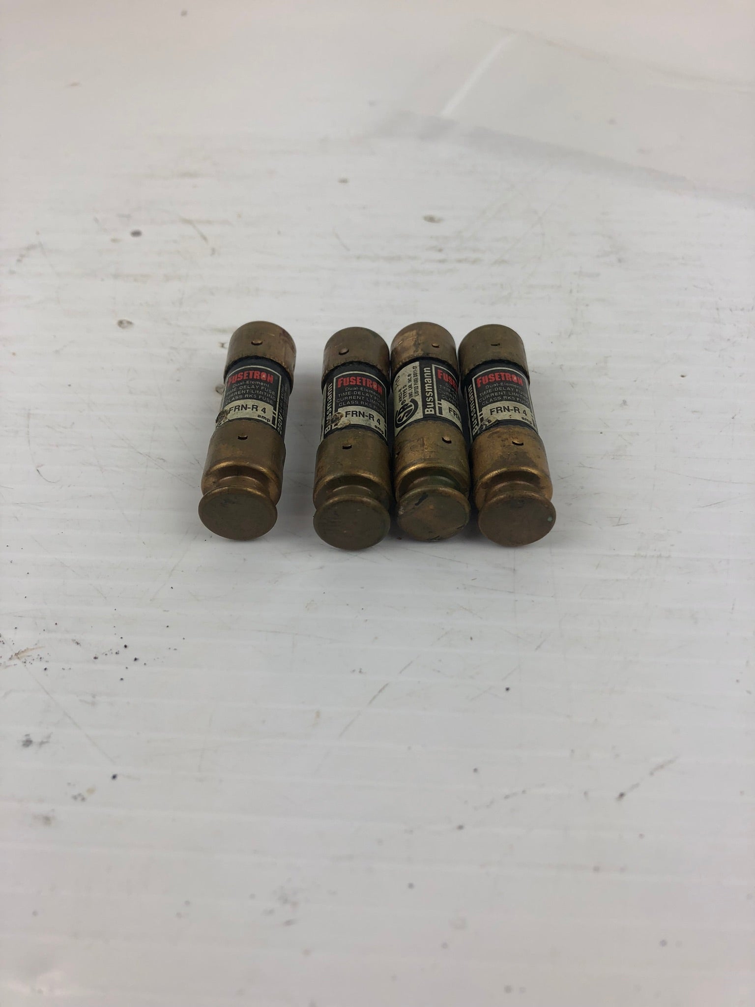 Fusetron FRN-R 4 Dual Element Time Delay Fuse - Lot of 4
