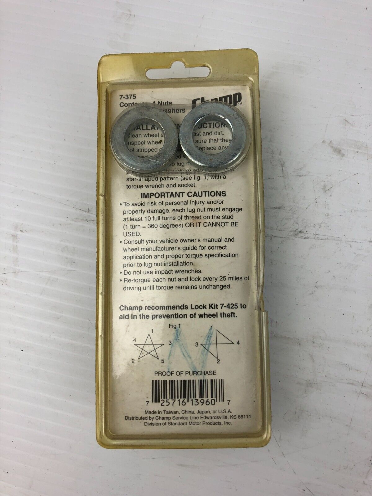 Champ 7-375 Lug Nuts Modular Mag 1/2" RH