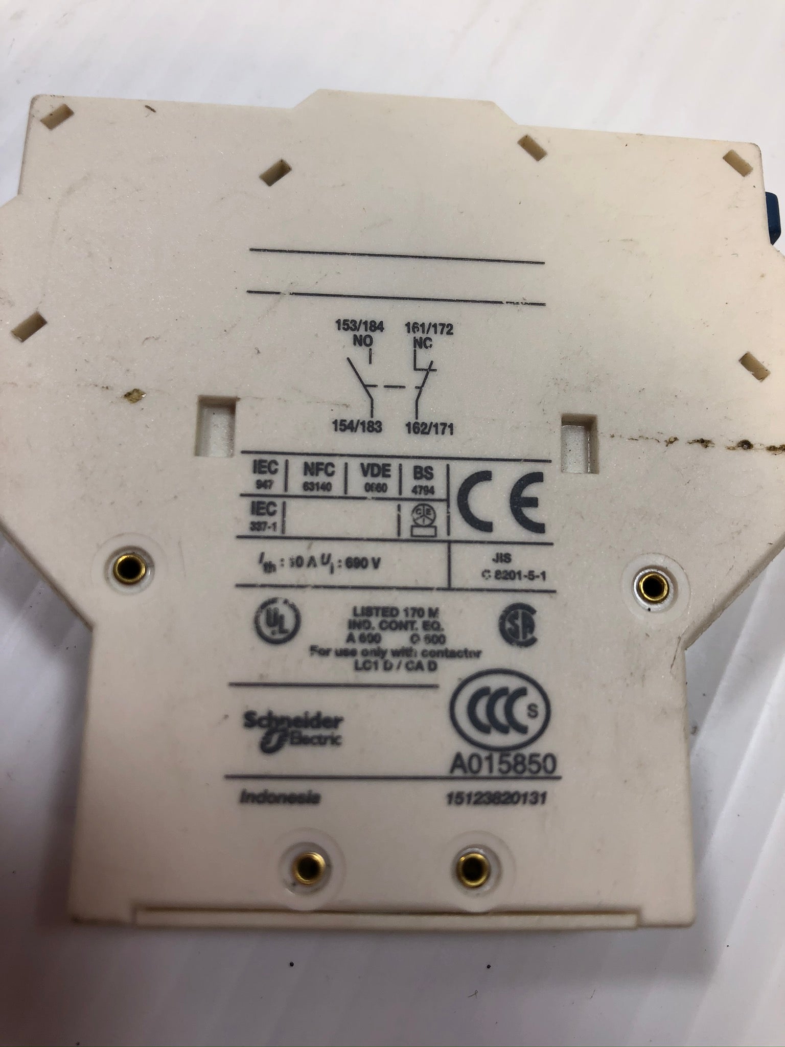 Telemecanique LA8DN11 Lateral Contact Block