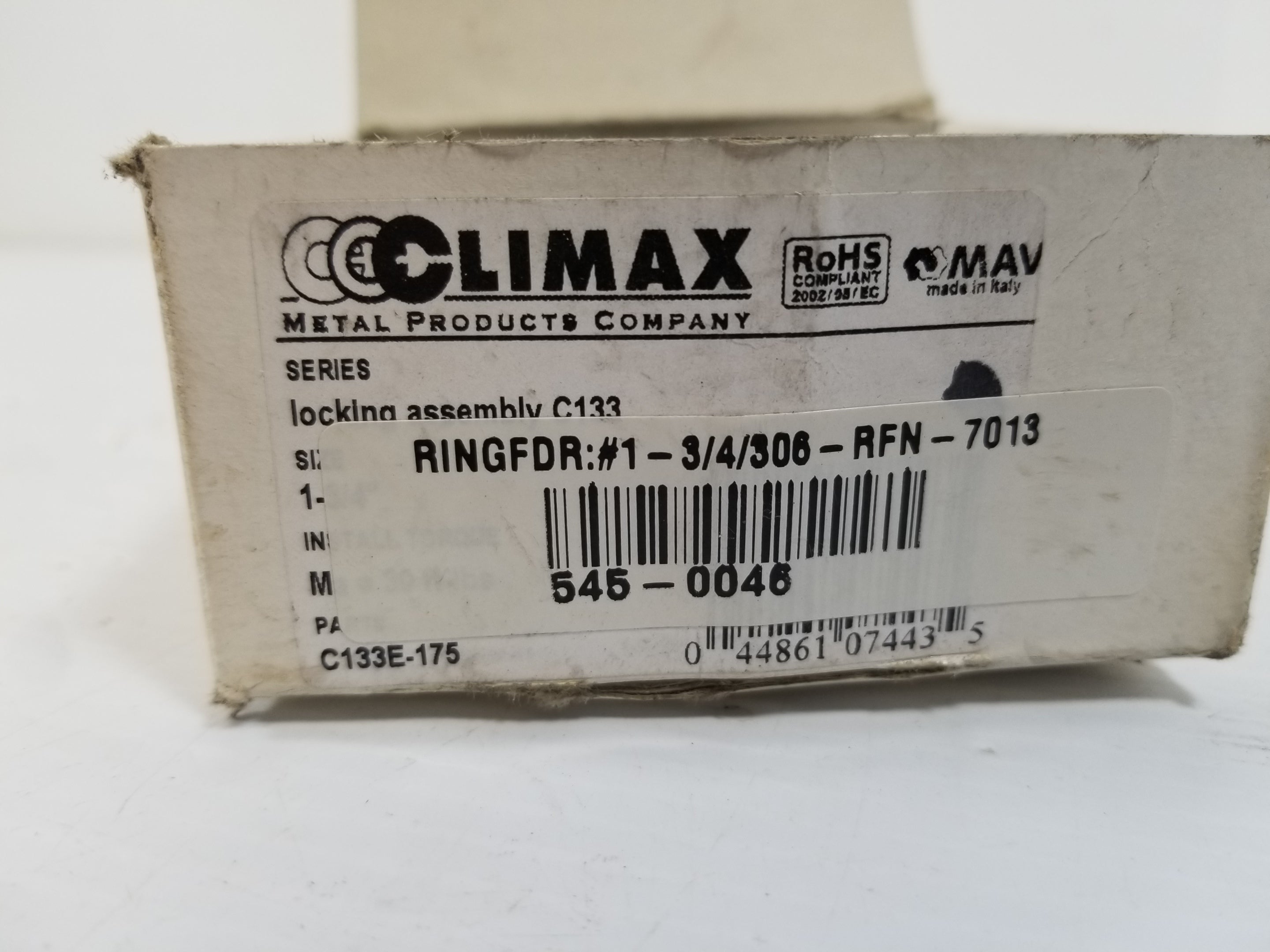 Mav Climax C133E-175 Keyless Bushing