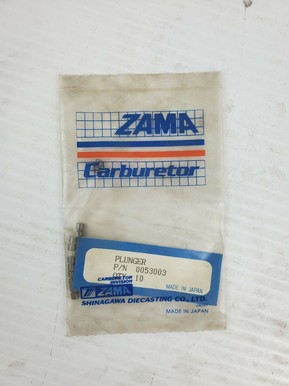 Zama Carburetor 0053003 Plunger Quantity 10