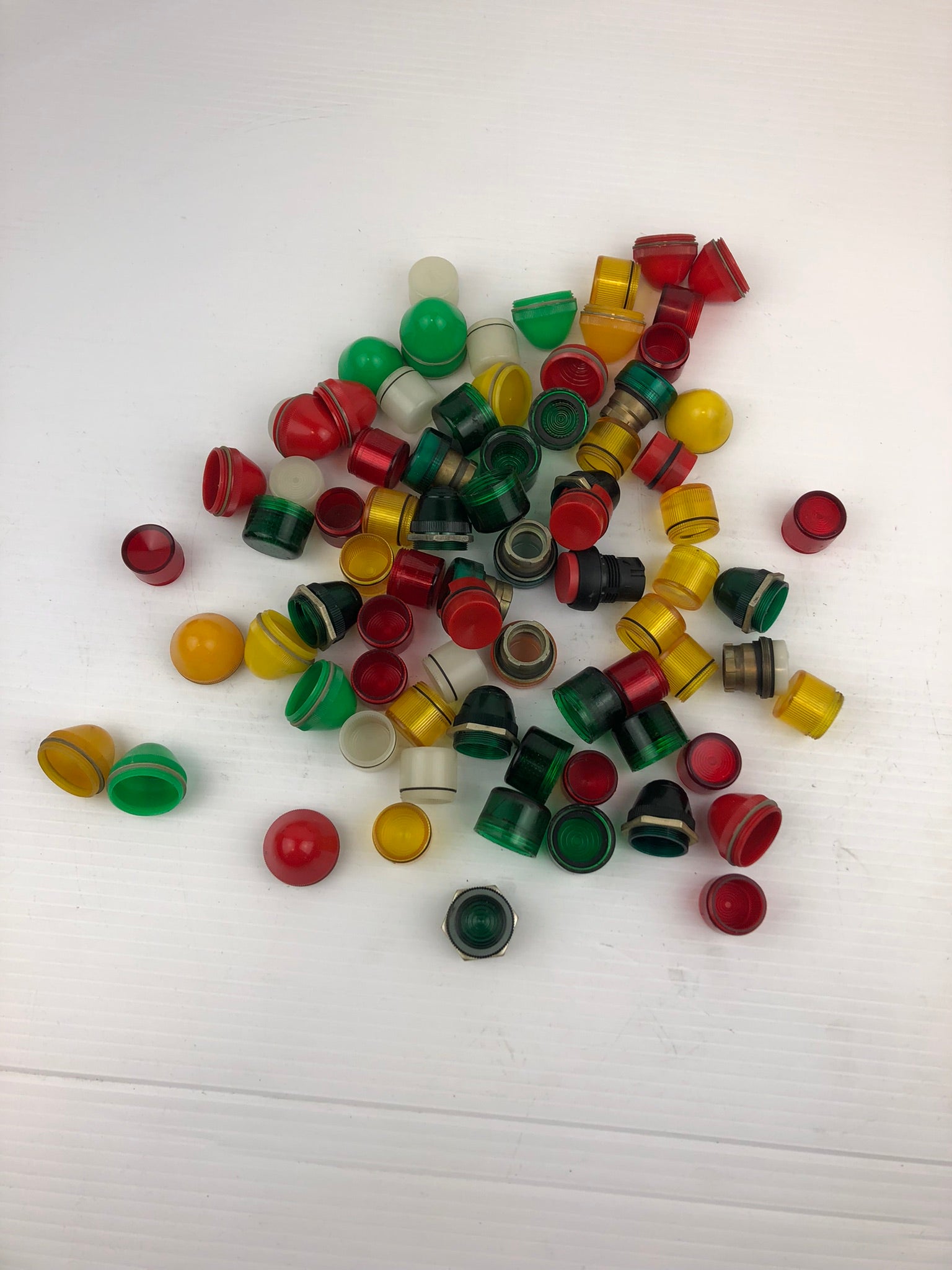 Lot of 78 Indicator Lights - All Different Types and Colors