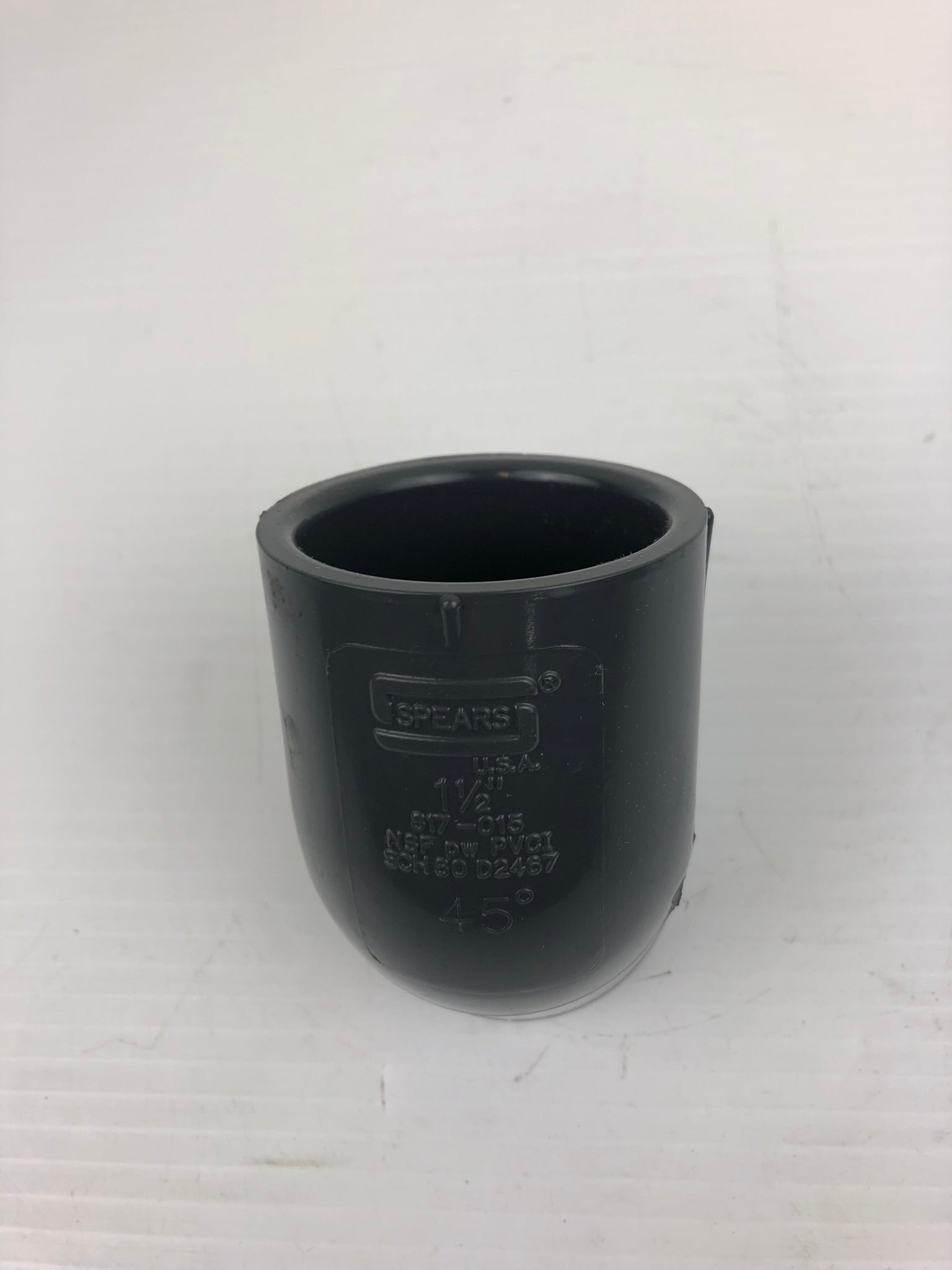 Spears 817-015 45 Degree Elbow PVC 1 1/2" D2467 SCH80 Gray