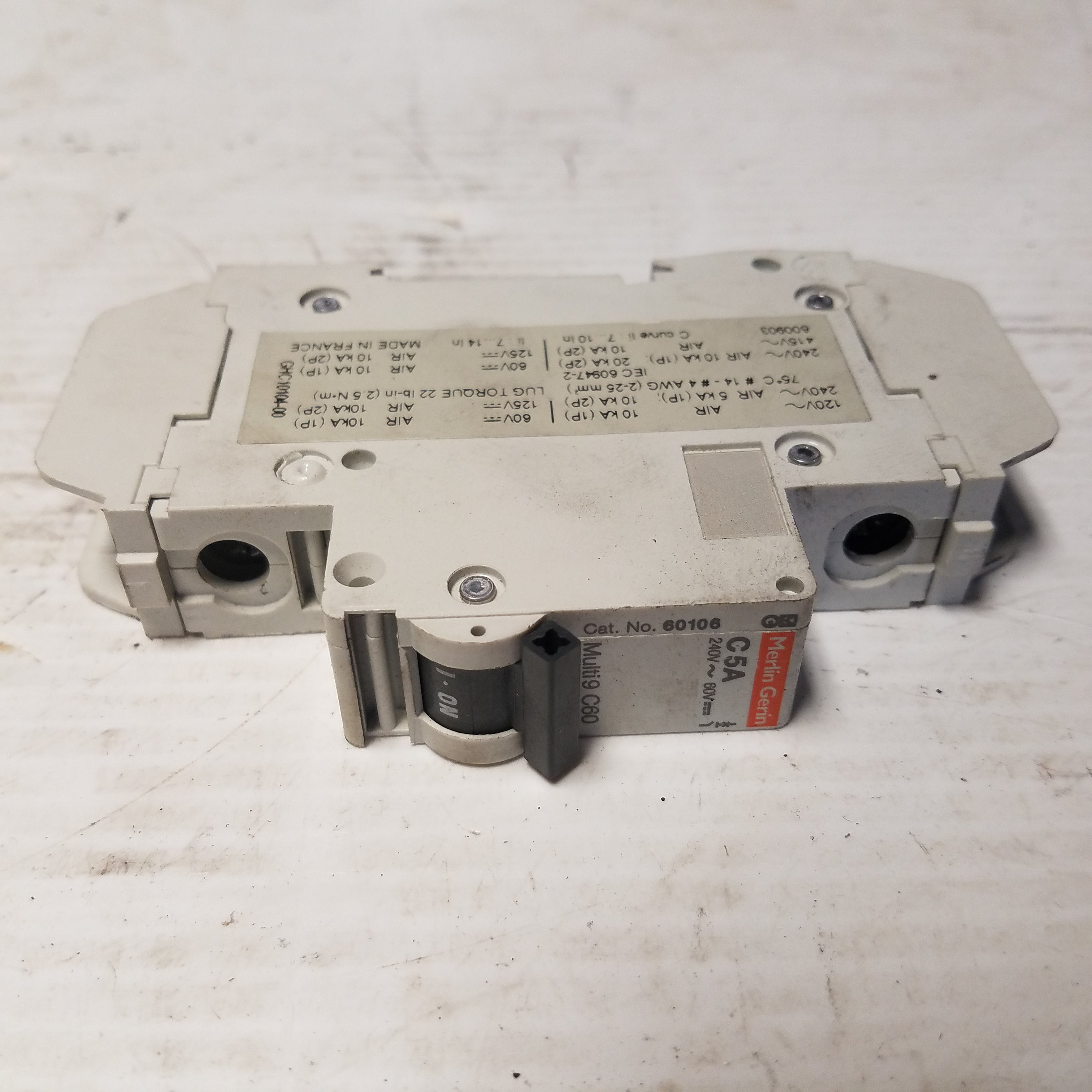 Merlin Gerin 60106 C5A Circuit Breaker