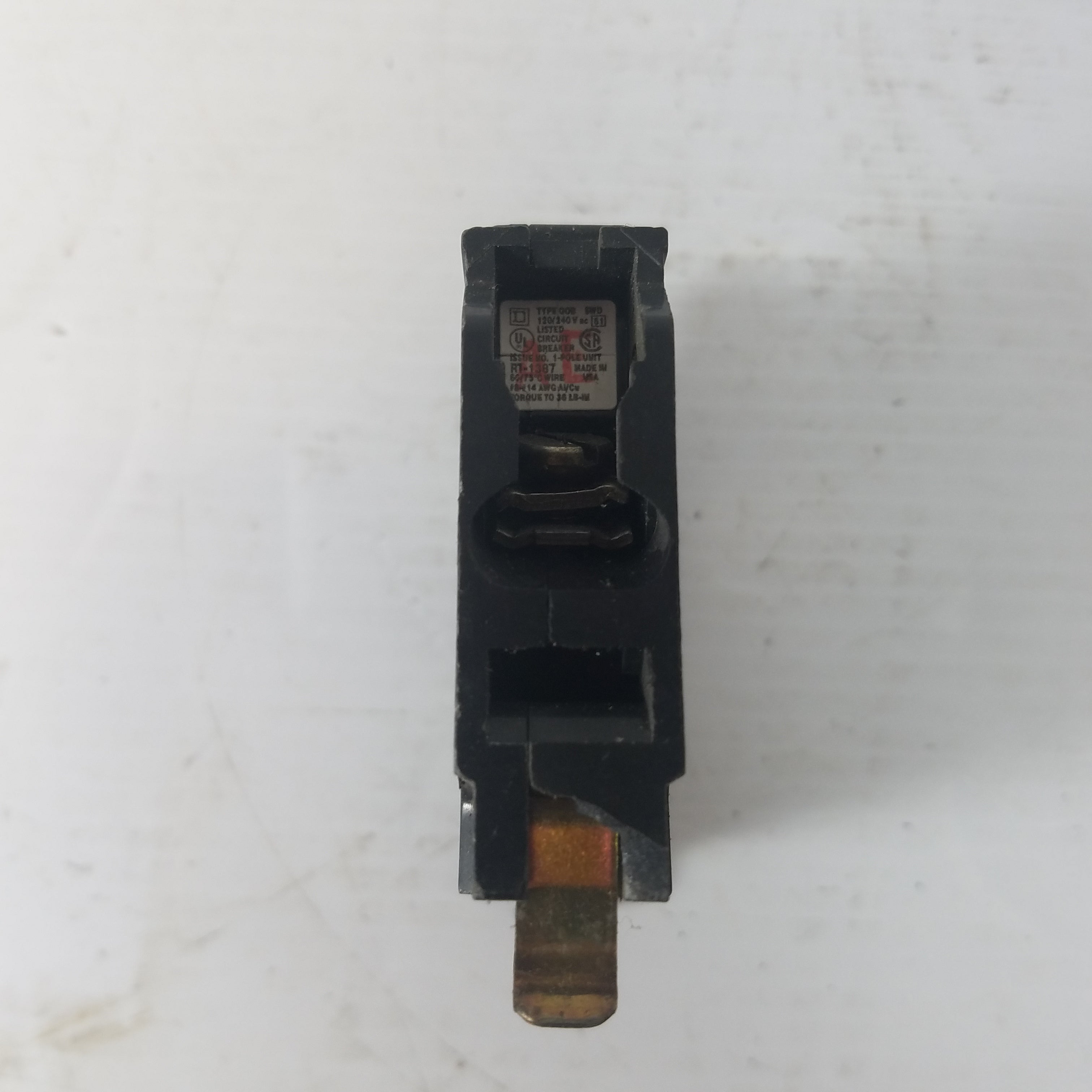Square D QOB 1 Pole 20A RT-1387 Circuit Breaker