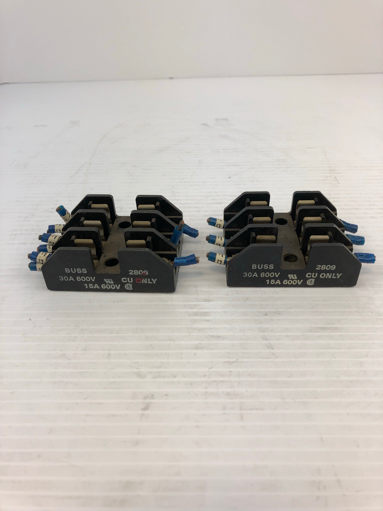 Buss 2809 Fuse Holder 15A/30A 600V - Lot of 2