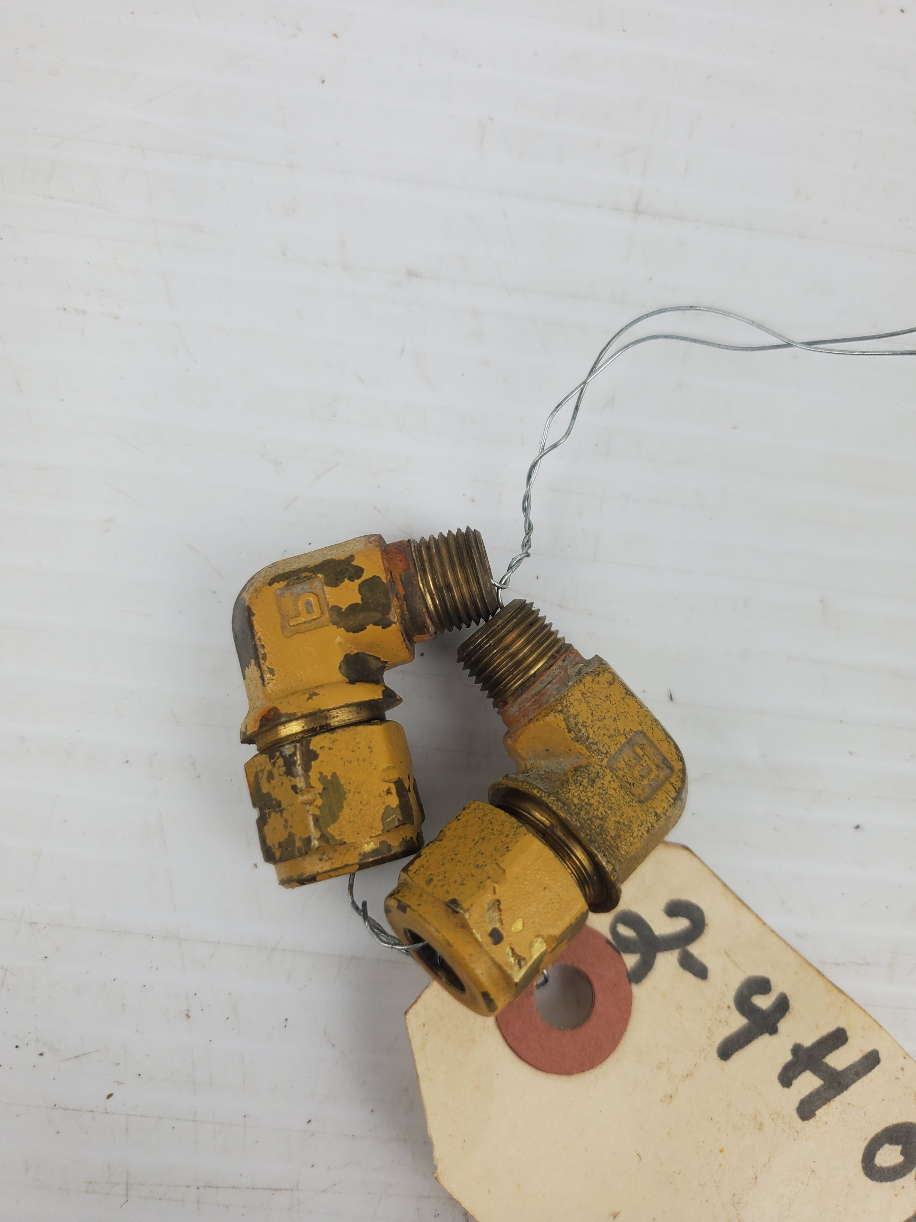 Caterpillar 4H-0945 Adapter Elbow CAT 4H0945 - Lot of 2 - PM-201 PM-565 PM-565B