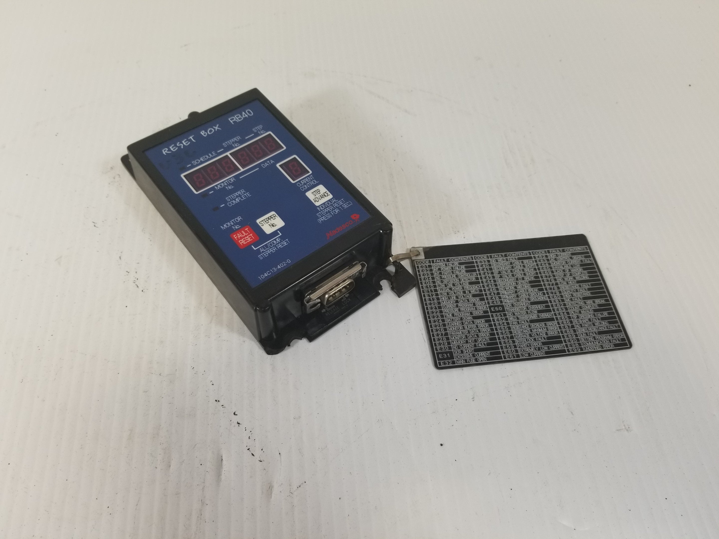 Nadesco 104C13-402-0 Reset Box RB40-R02A