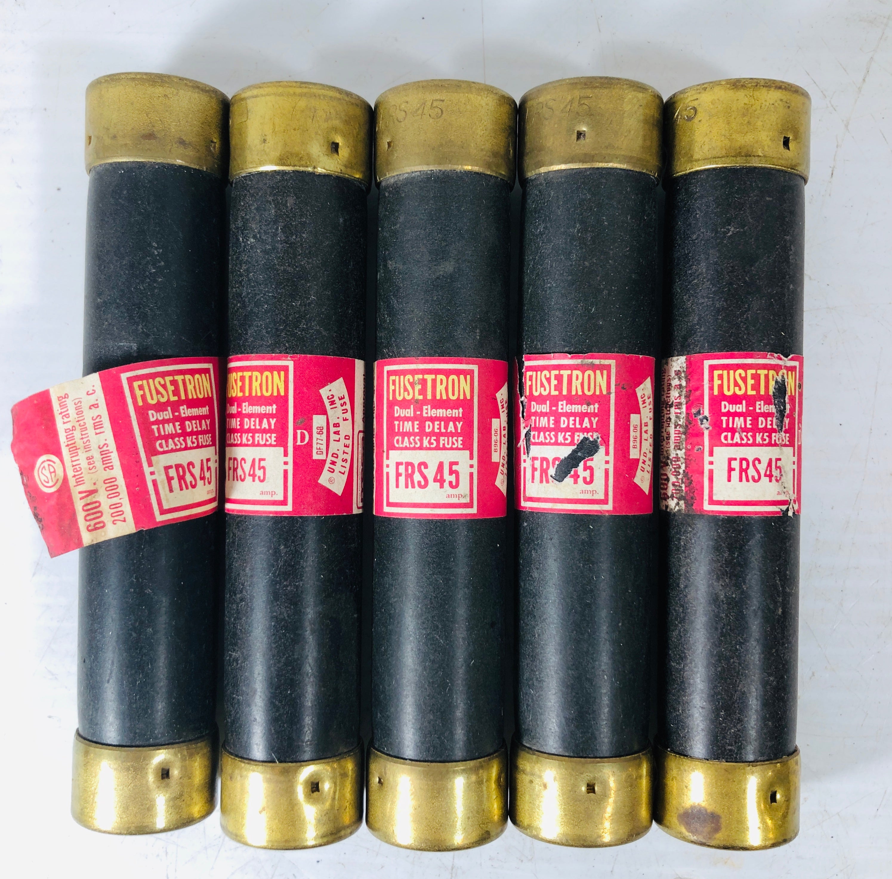 Bussman Fusetron FRS45 Fuse 45A - Lot of 5