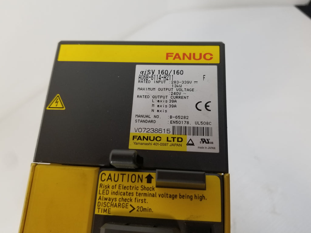 Fanuc A06B-6114-H211 Servo Amplifier AISV 160/160